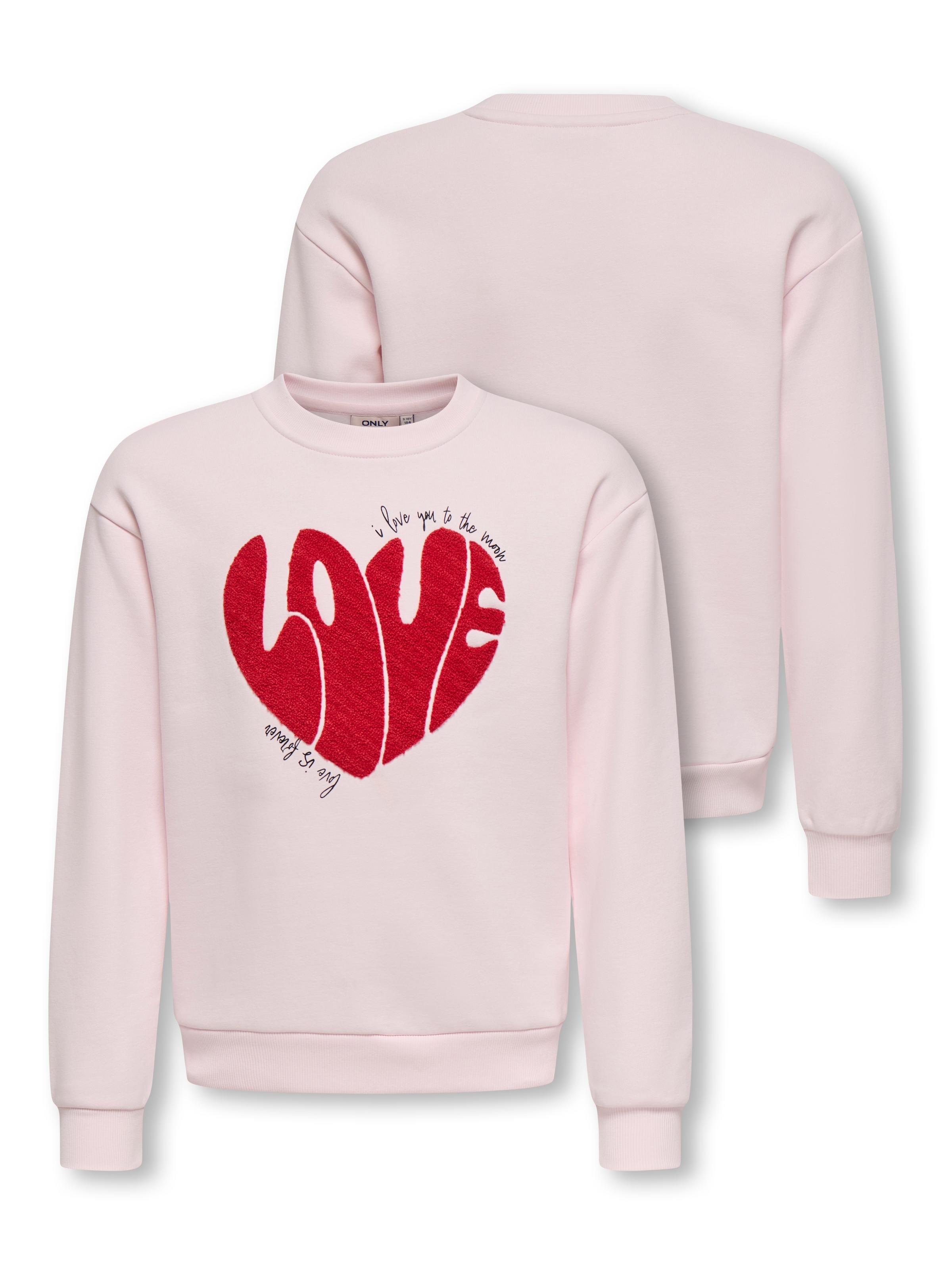 Image of KIDS ONLY Sweatshirt "KOGLOVELY LIFE LS BOXY PRINTED SWT", 1 tlg. in dezenter Boxy-Form