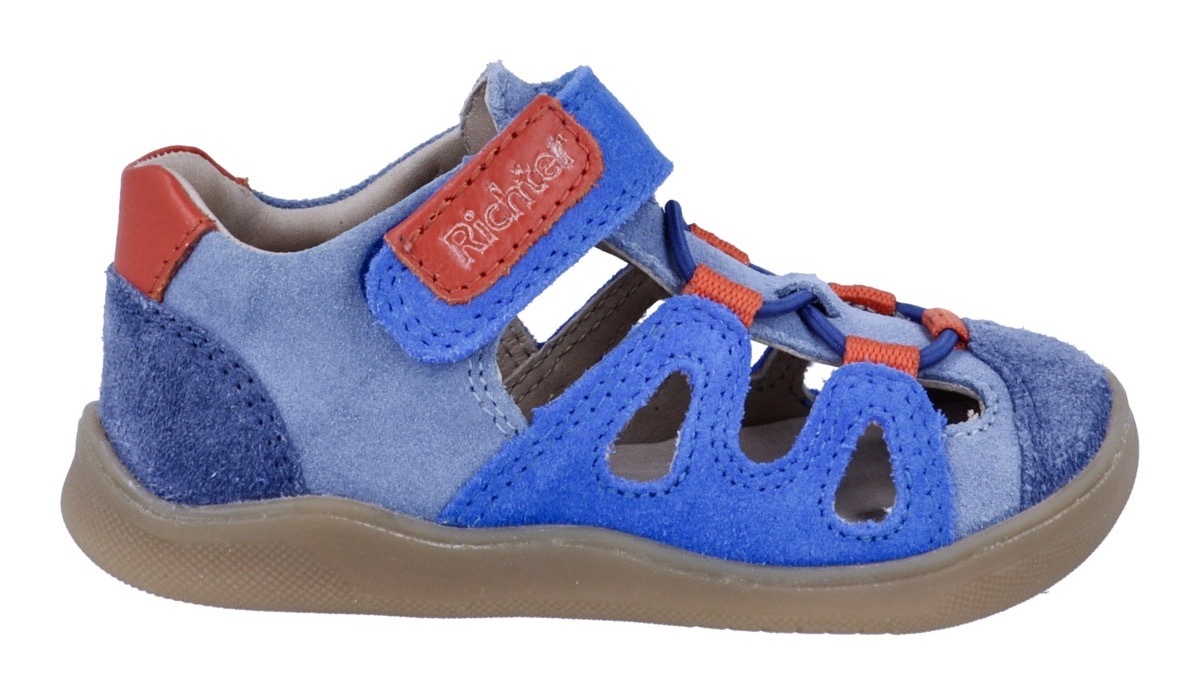 Richter Chaussures pieds nus »Samy«  Chaussure bébé, chaussure à scratch, gabarit de taille à télécharger, avec WMS