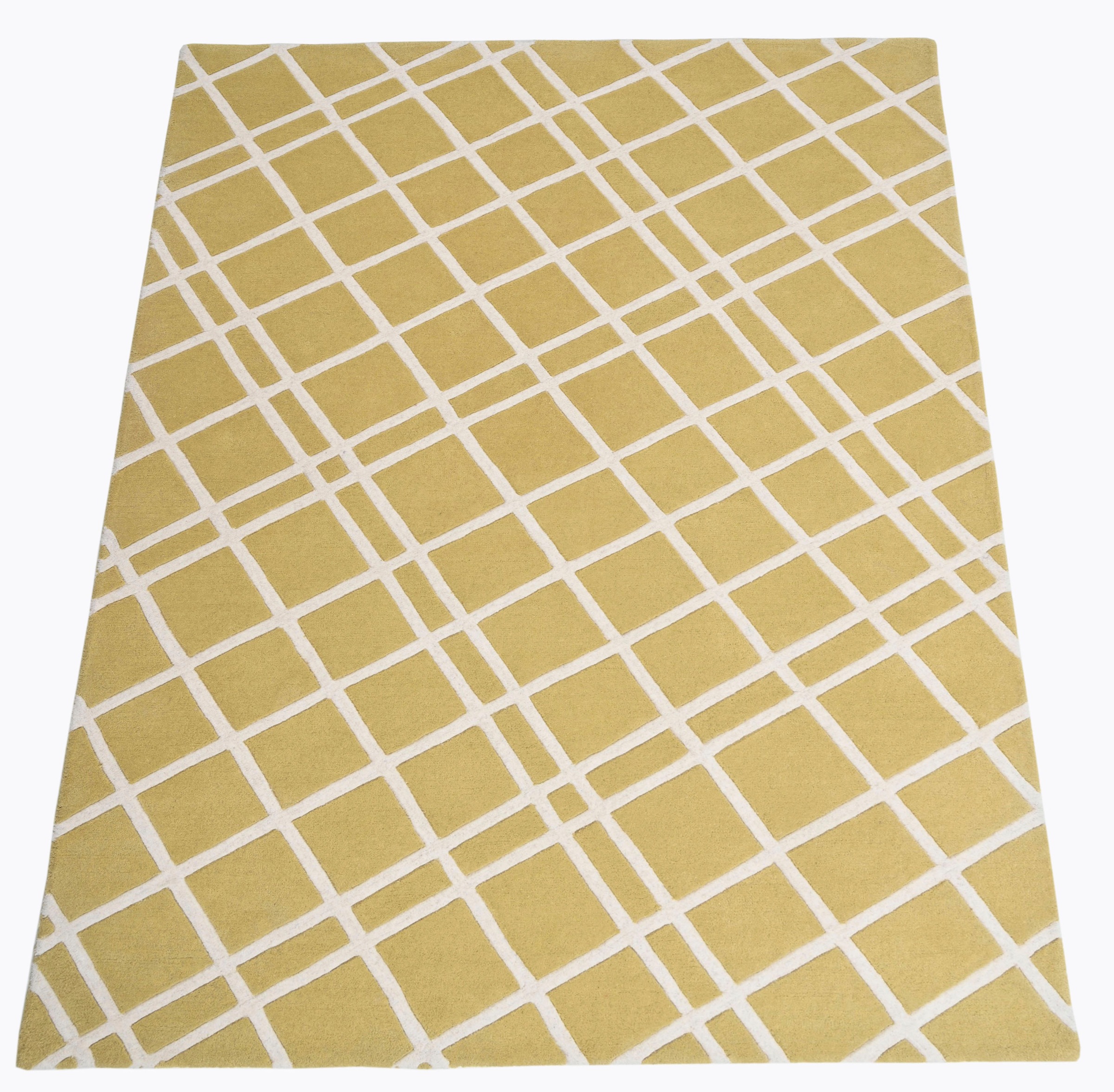 Image of Guido Maria Kretschmer Home&Living Wollteppich »Misuru«, rechteckig, 15 mm Höhe, angenehme Haptik, 100% Wolle, Teppich mit Karo-Muster, ideale Teppiche für Wohnzimmer, Schlafzimmer, Esszimmer, Arbeitszimmer bei Ackermann Versand Schweiz