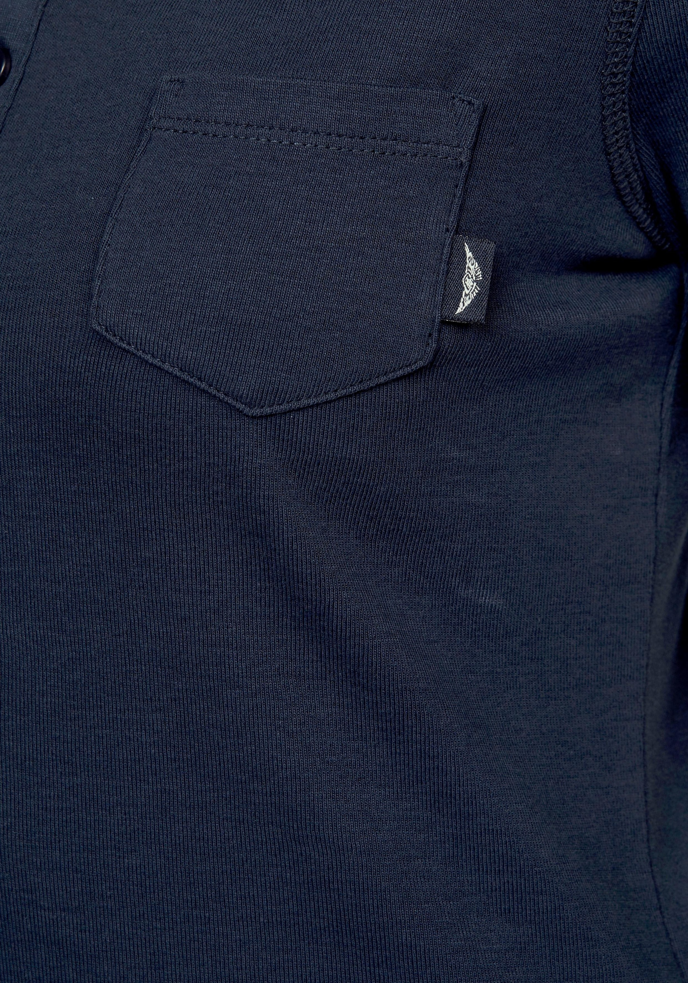 Arizona Langarmshirt, mit Knopfleiste