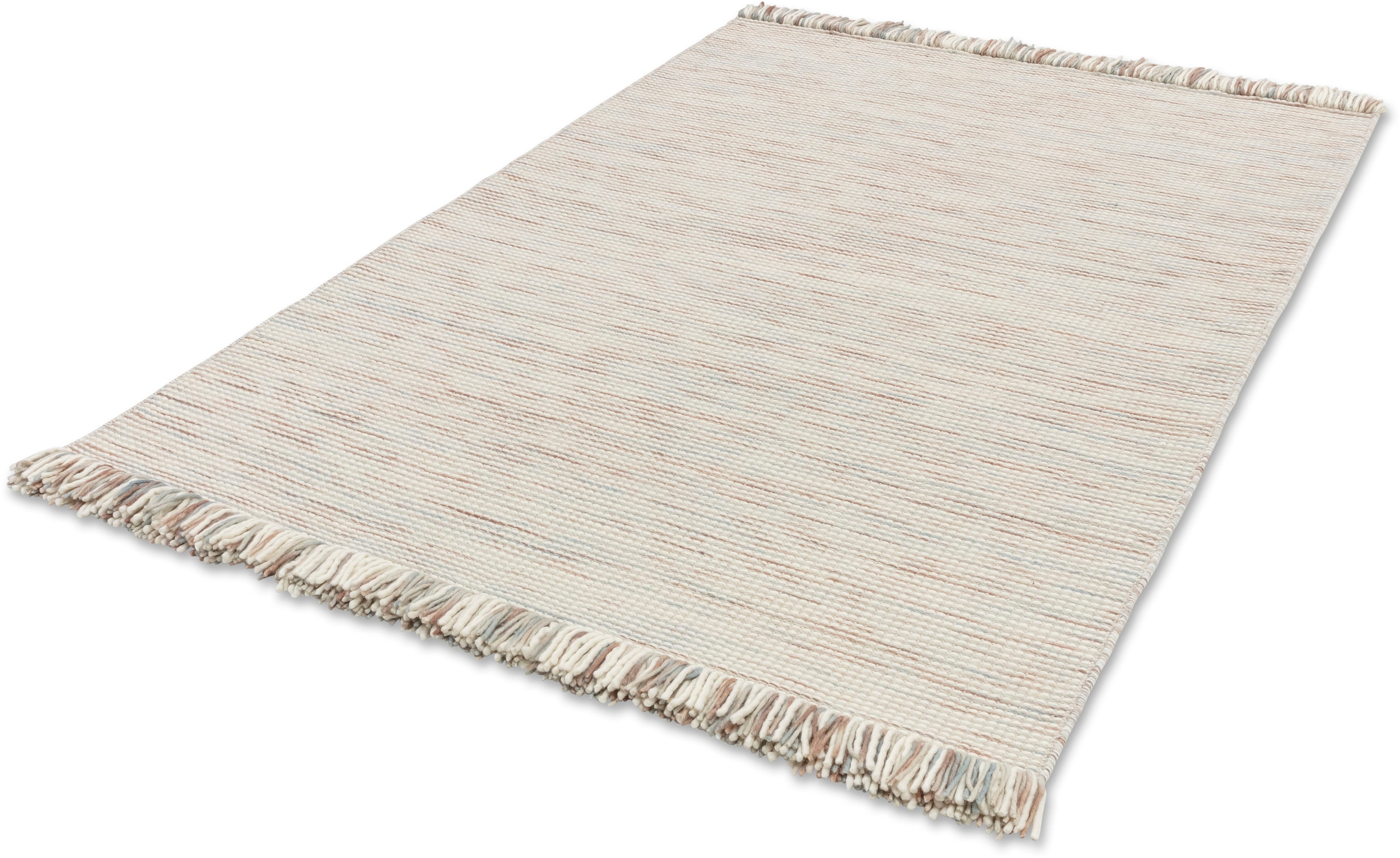 Image of SCHÖNER WOHNEN-Kollektion "Arina" rechteckig 10 mm Höhe 80% reine Wolle, gewebte Struktur, meliert, mit Fransen, Wohnzimmer