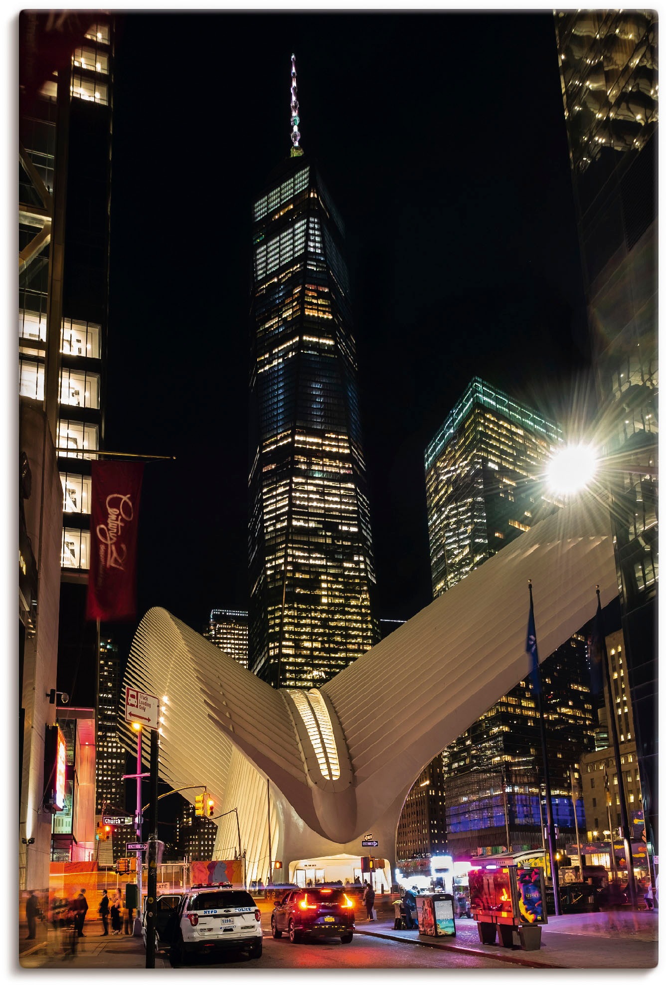 Image of Artland Leinwandbild "World Trade Center New York" Amerika 1 Stk. tlg. auf Holzrahmen gespannt