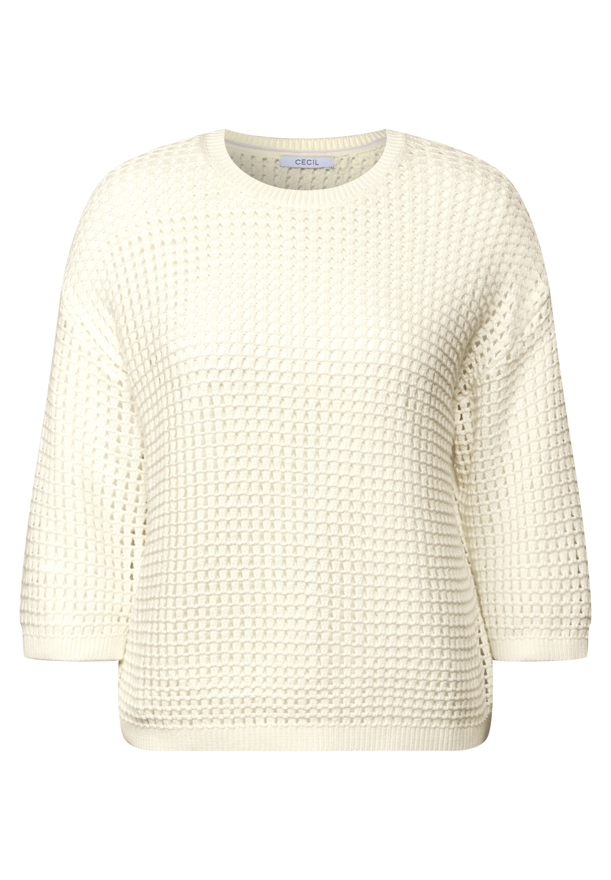 Cecil Strickpullover, in Häkel-Optik