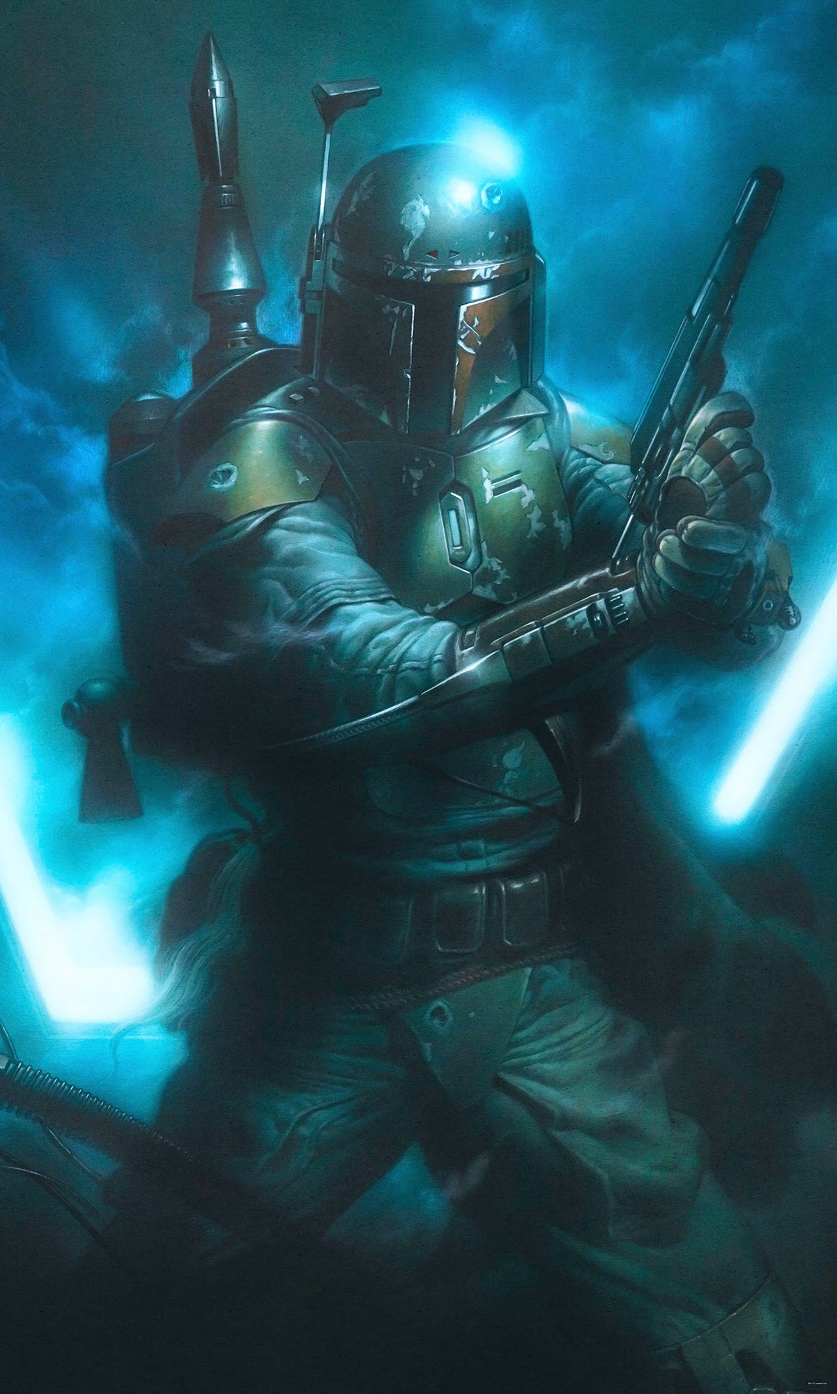 Image of Komar Fototapete »Star Wars Classic Bounty Hunter«, futuristisch-mehrfarbig-Weltall bei Ackermann Versand Schweiz