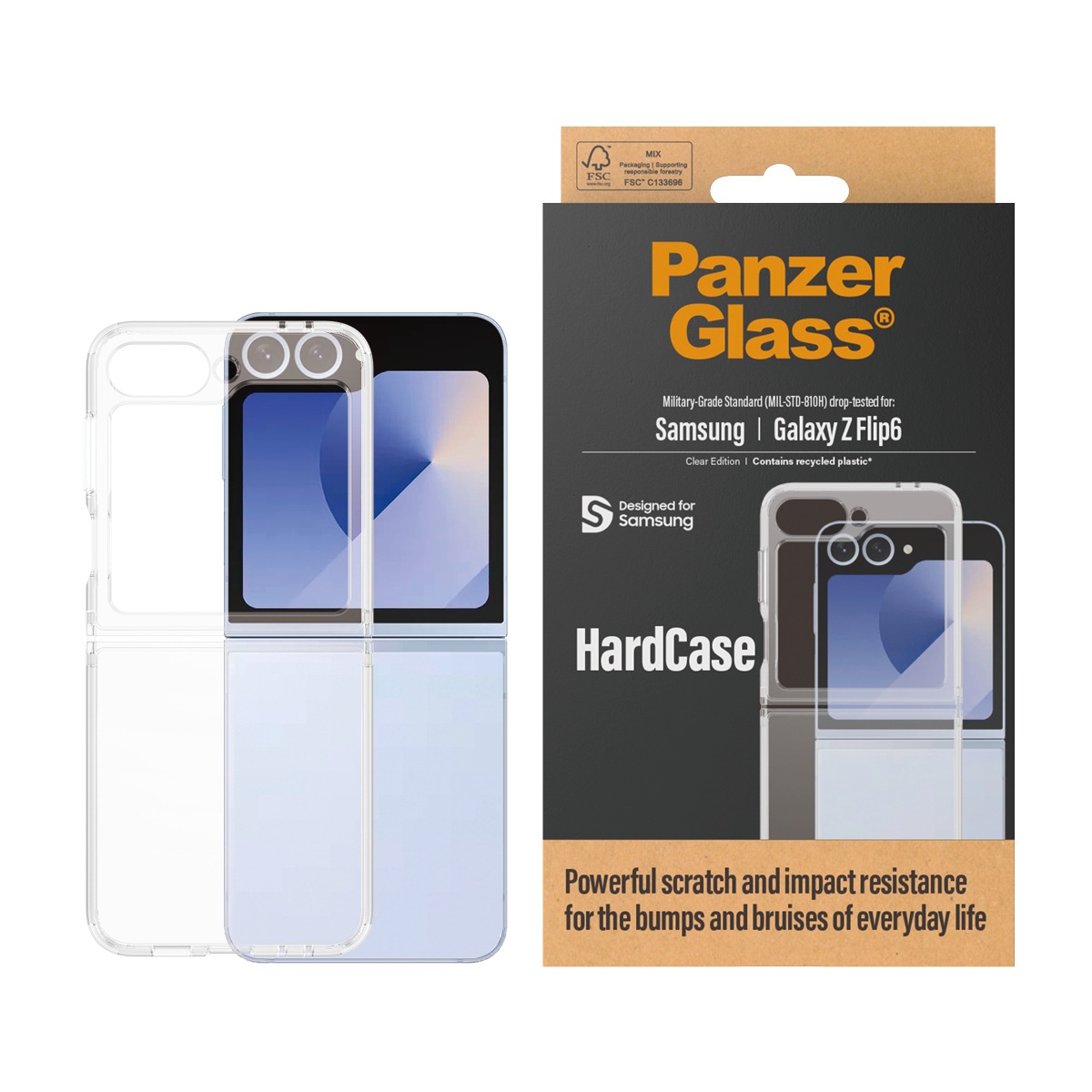 Image of SAFE by PanzerGlass Handyhülle "Hardcase für Samsung Galaxy Z Flip 6" Smartphones Backcover, Schutzhülle, Handyschutzhülle, Case, Schutzcase, stossfest