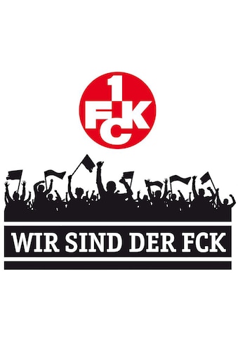 Wandtattoo »Wir sind der FCK mit Logo«, (1 St.)