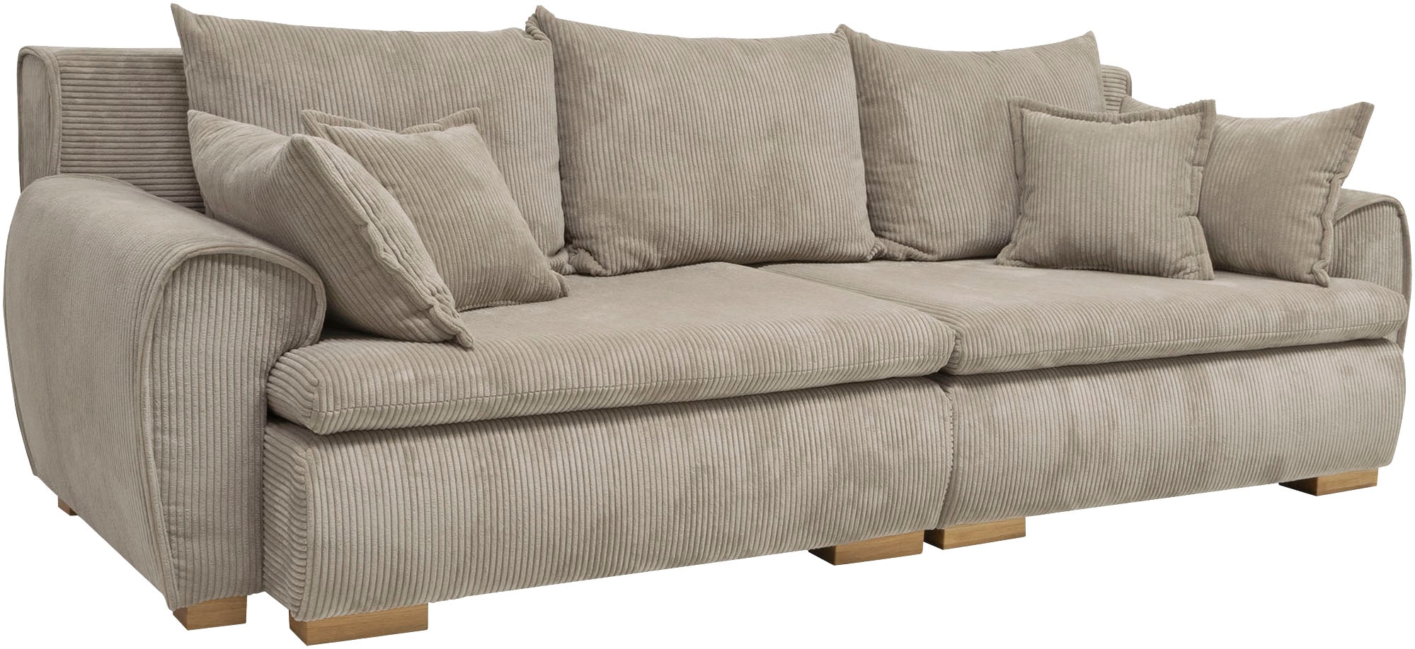 Home affaire Big-Sofa »Katja, B: 275 cm - OTTO. Verlässliche Qualität.« Mega-Sofa mit 4 Zierkissen