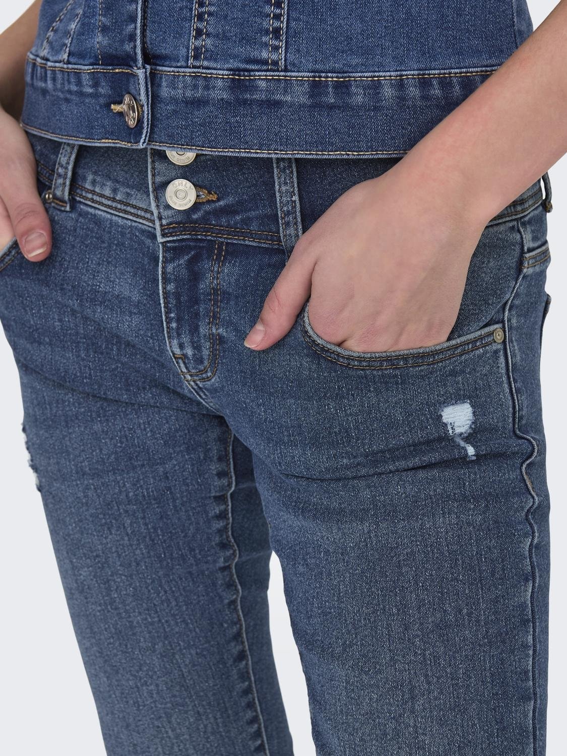 ONLY Skinny-fit-Jeans »ONLANEMONE MID SK VIS BUT DES DNM PIM«