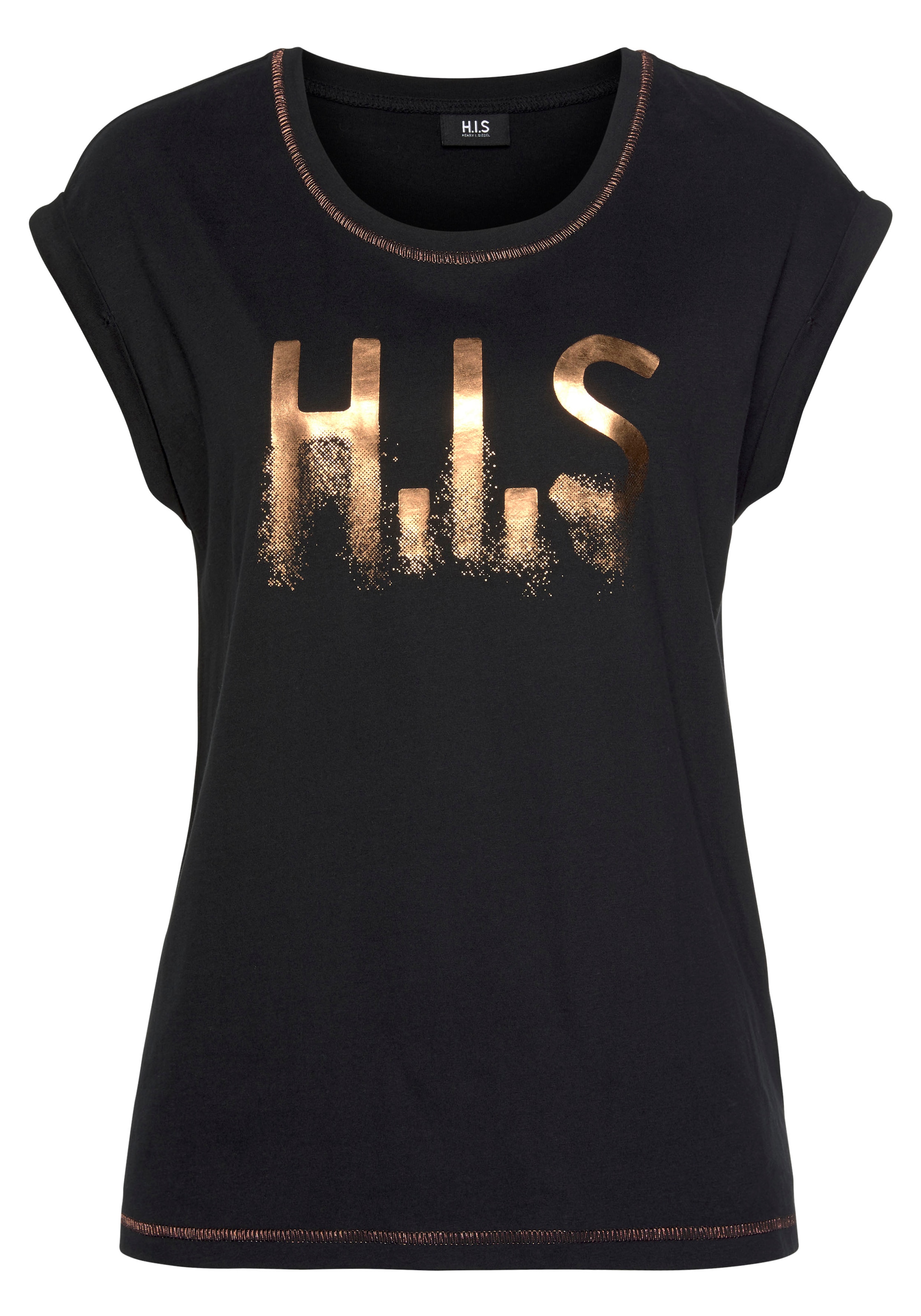 Druck«, auf glänzenden versandkostenfrei »mit T-Shirt (2er-Pack) H.I.S