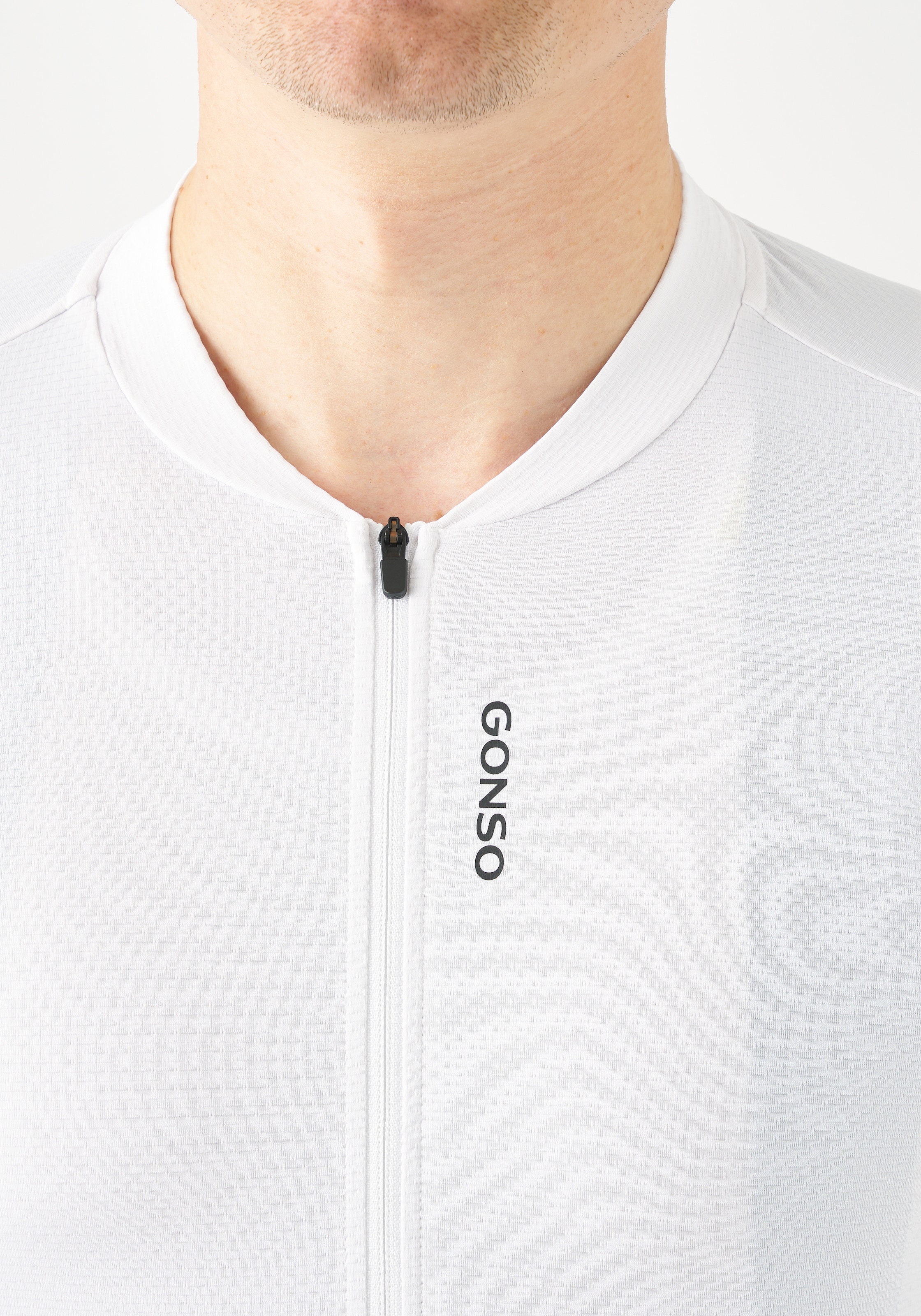 Gonso Maillot de cyclisme »SITIVO Jersey Red M« Herren Fahrradtrikot kurzarm, atmungsaktives Trikot mit Rückentasche