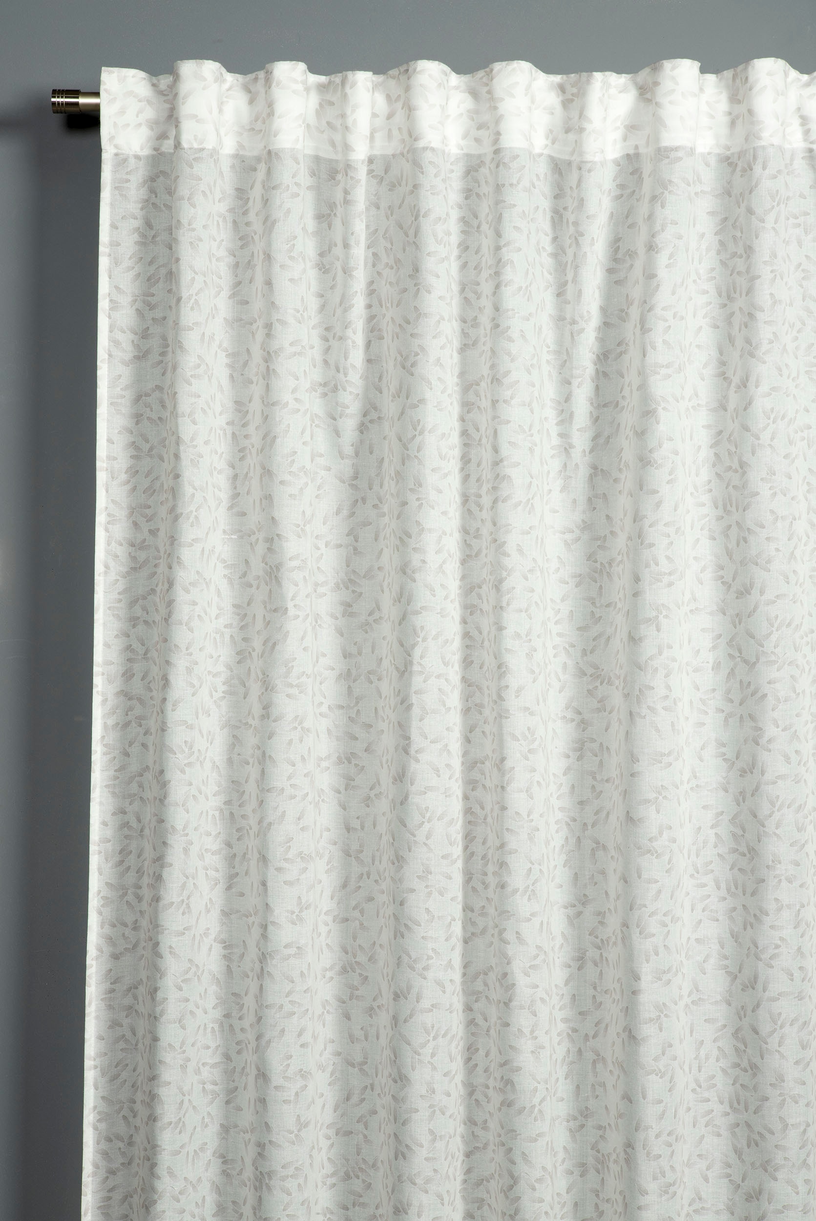 GARDINIA Gardine »GRS Schal Zen Silence mit Gardinenband« 1 Stk. tlg. blickdicht, Kunststoff, Stoff aus 50 % recyceltes Polyester