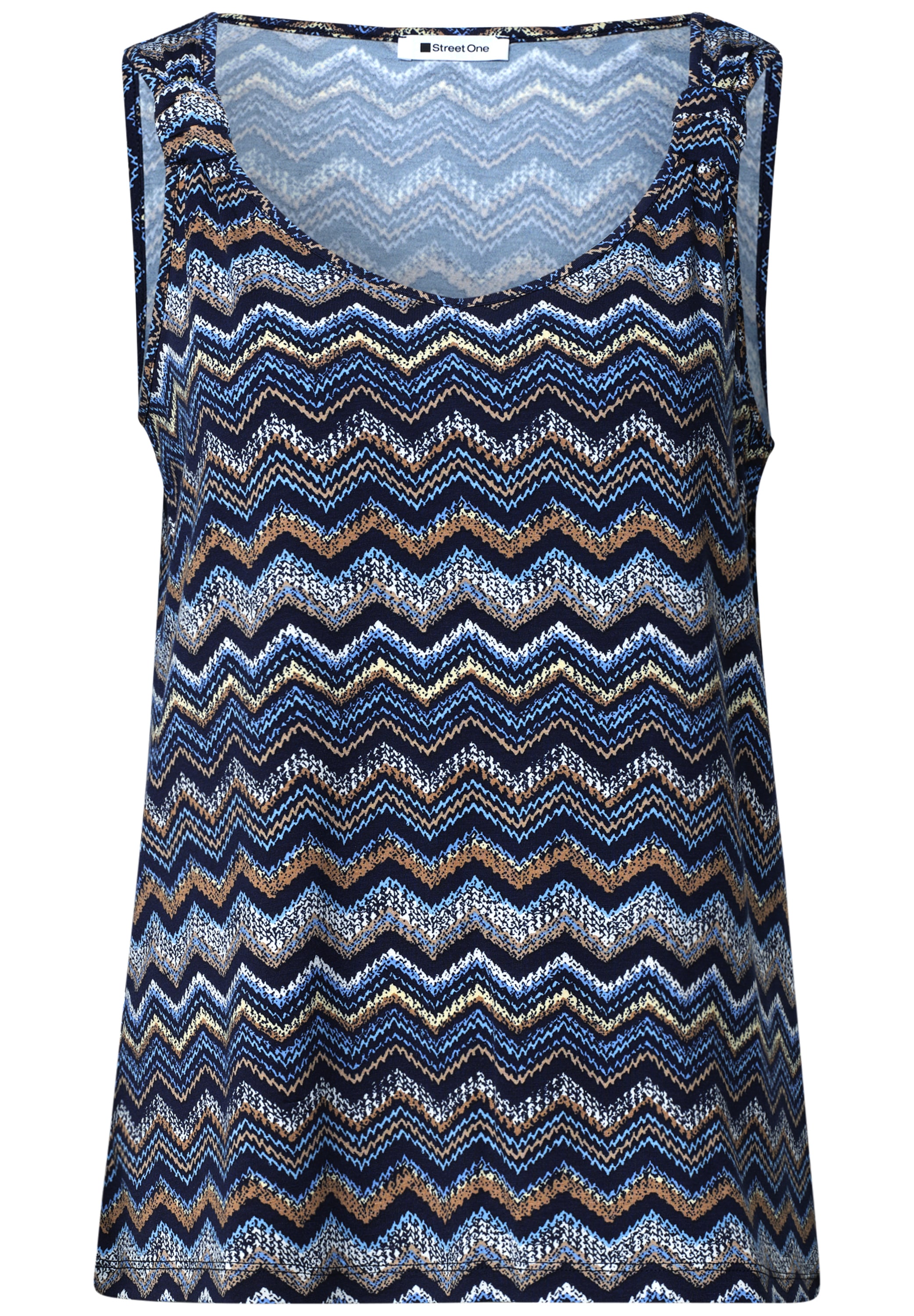 STREET ONE Haut de chemise Sommertop mit grafischem Muster