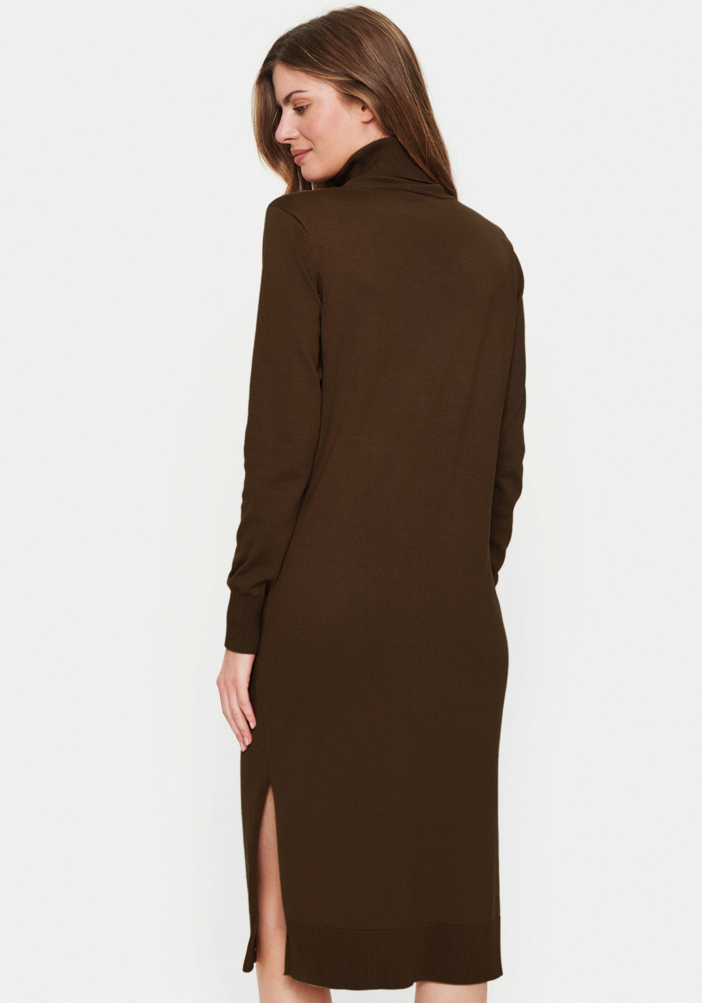 Saint Tropez Robe en tricot »SZ-Roll-neck Long Dress« avec col roulé