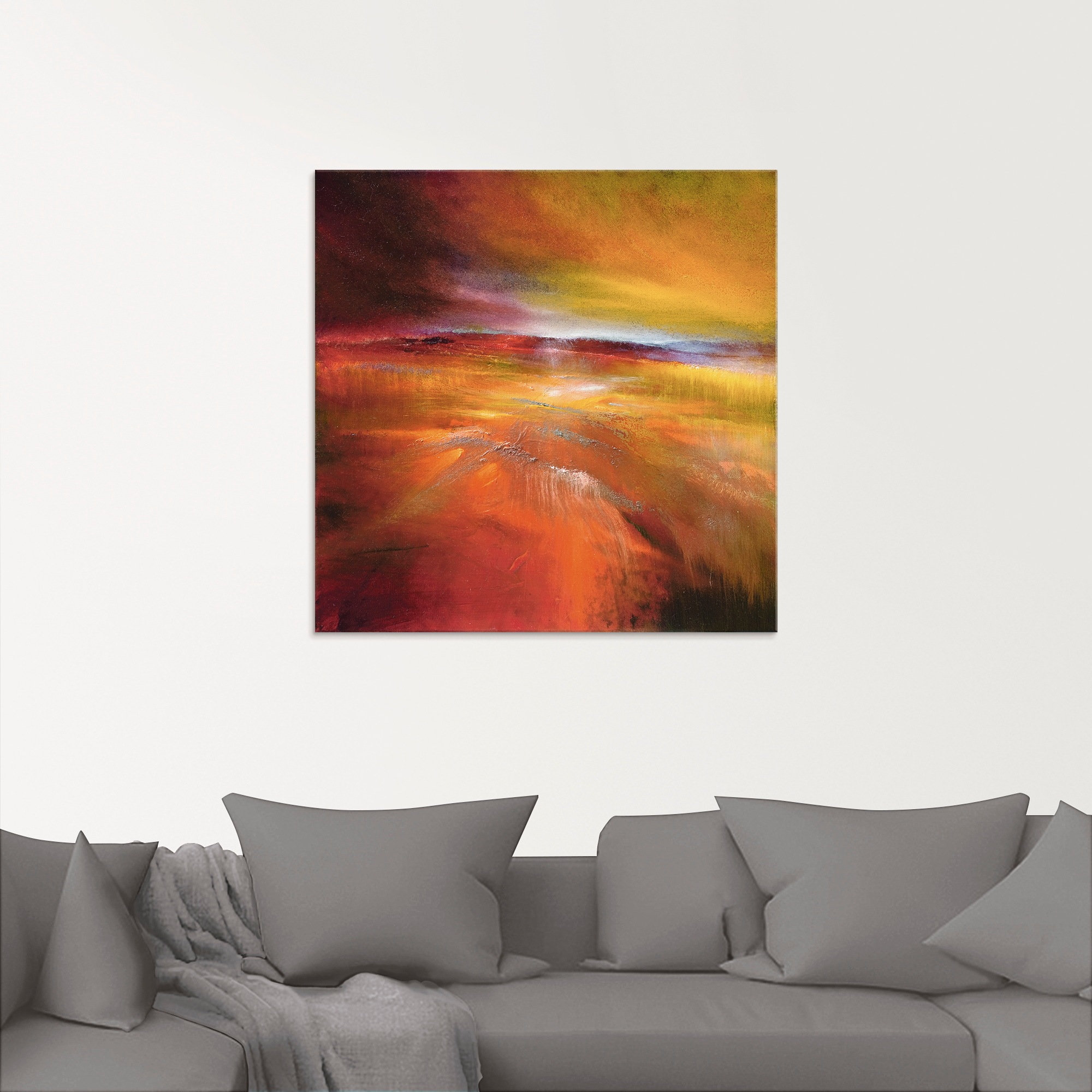 Artland Glasbild »Ernteland« Felder 1 Stk. tlg. in verschiedenen Grössen