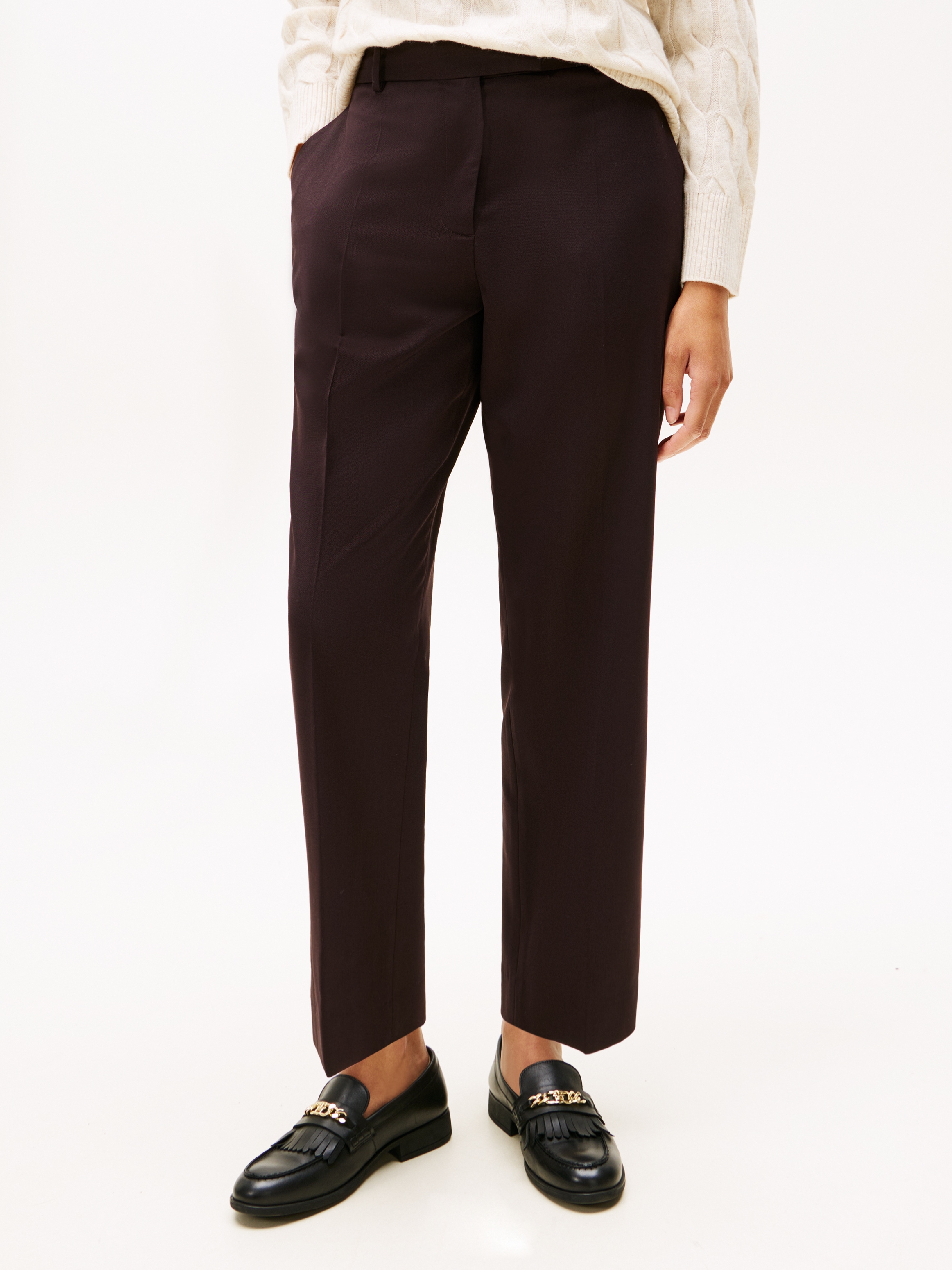 Image of Tommy Hilfiger Anzughose "TIMELESS WOOL SLIM STRT PANT" mit Wolle