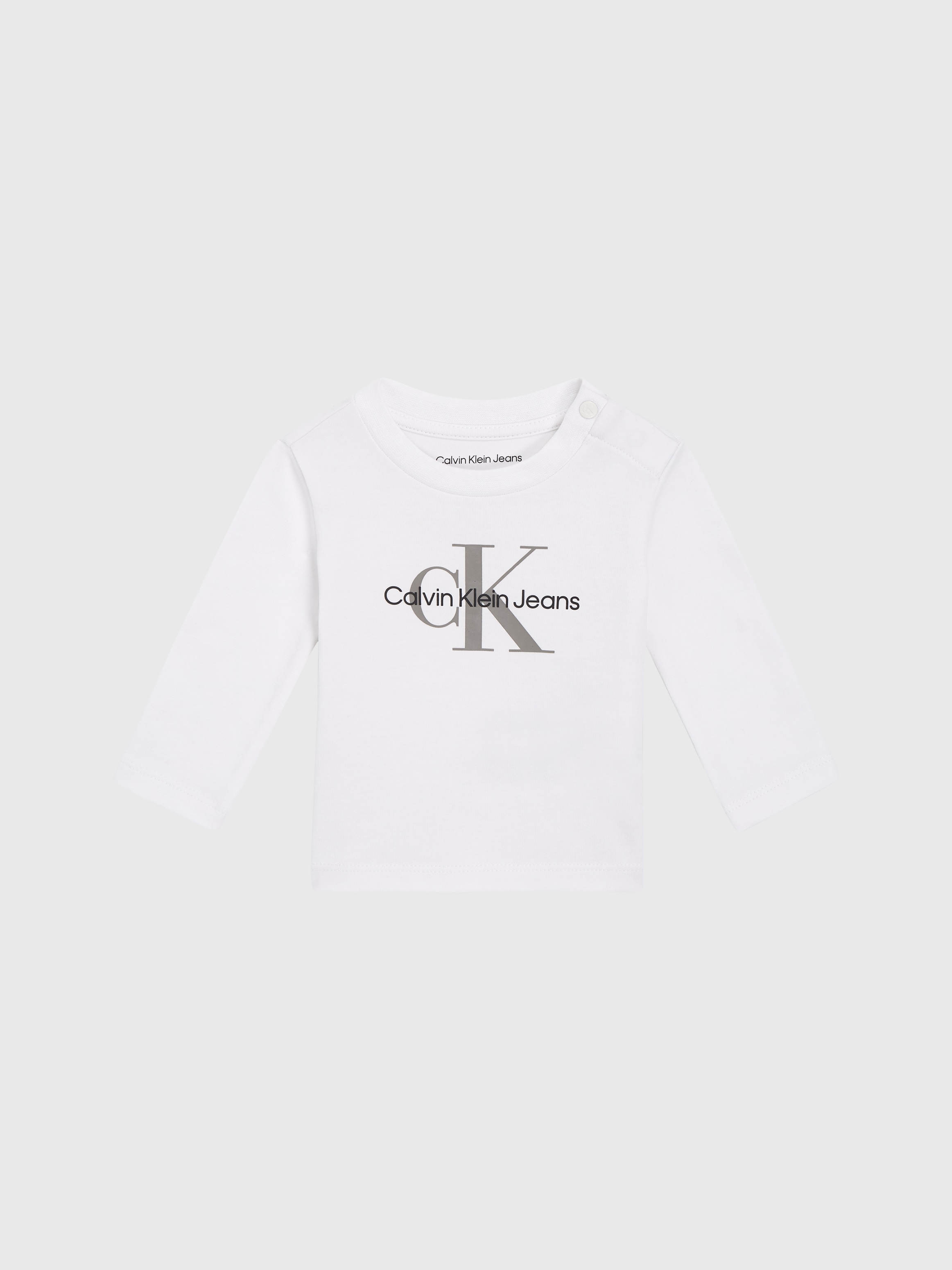 Calvin Klein Jeans Langarmshirt »MONOGRAM LS T-SHIRT«, für Babys bis 2 Jahre, mit grossem Druck