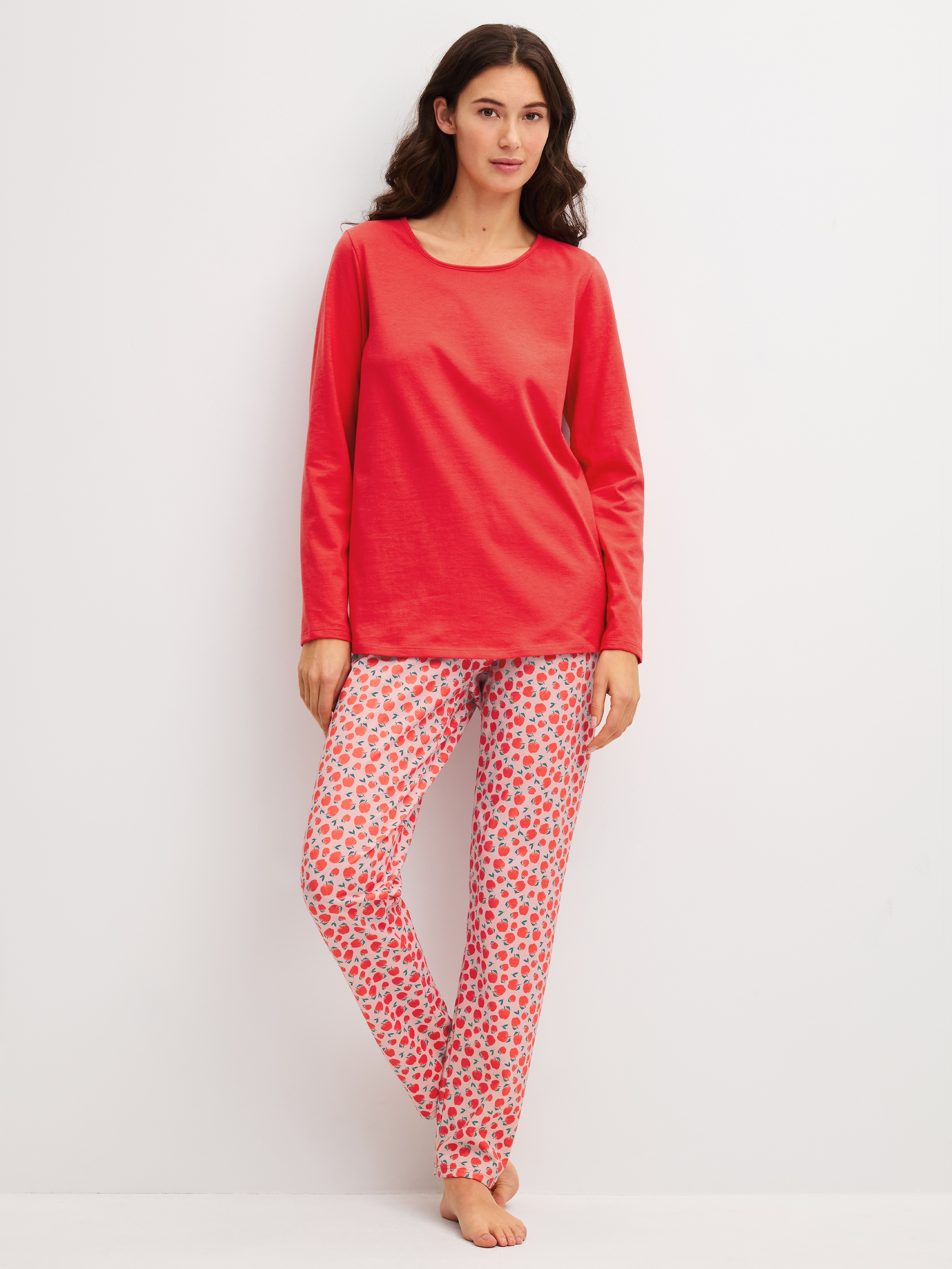 Image of CALIDA Schlafanzug "Fruity Dreams" 2 Rundhals, Langarm, Pure Cotton, weich