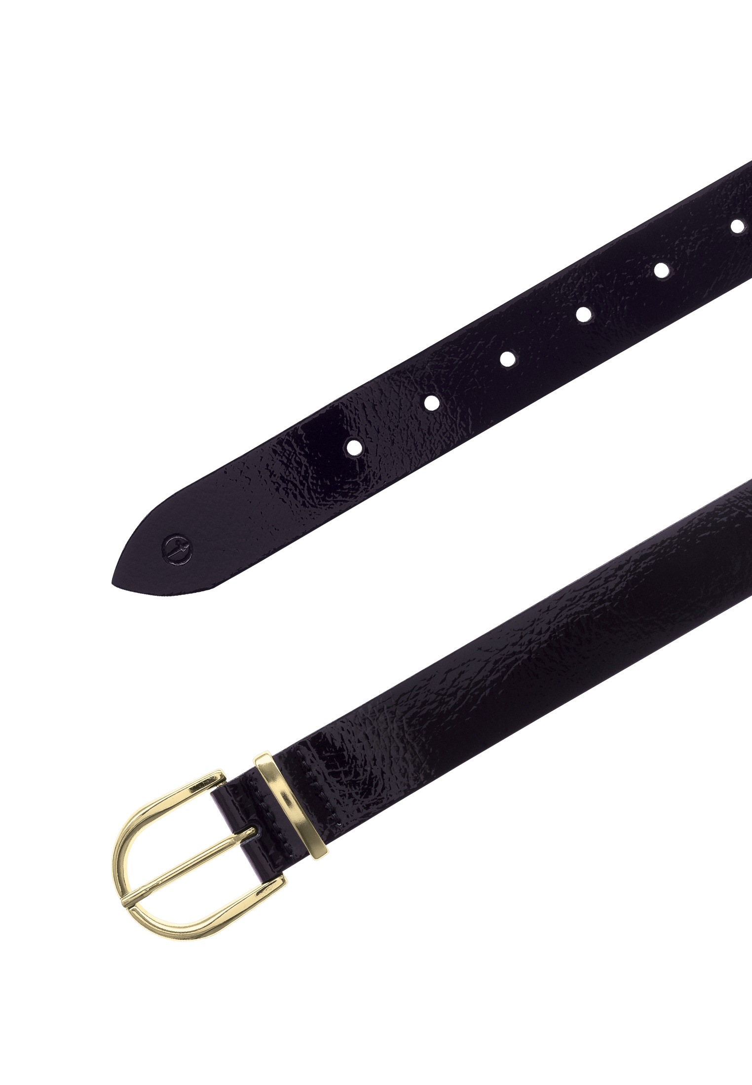 Tamaris Ledergürtel »"Ellen Gold"« 3 cm breit, klassische Dornschnalle in glänzendem Goldton