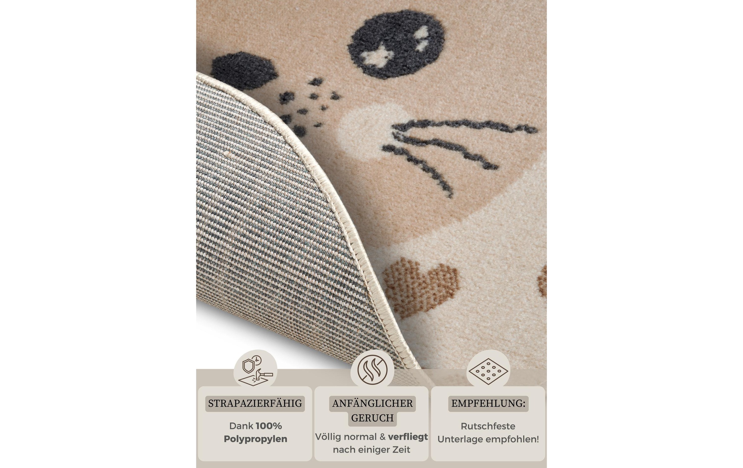 HANSE Home Kinderteppich »Cat 140 cm«