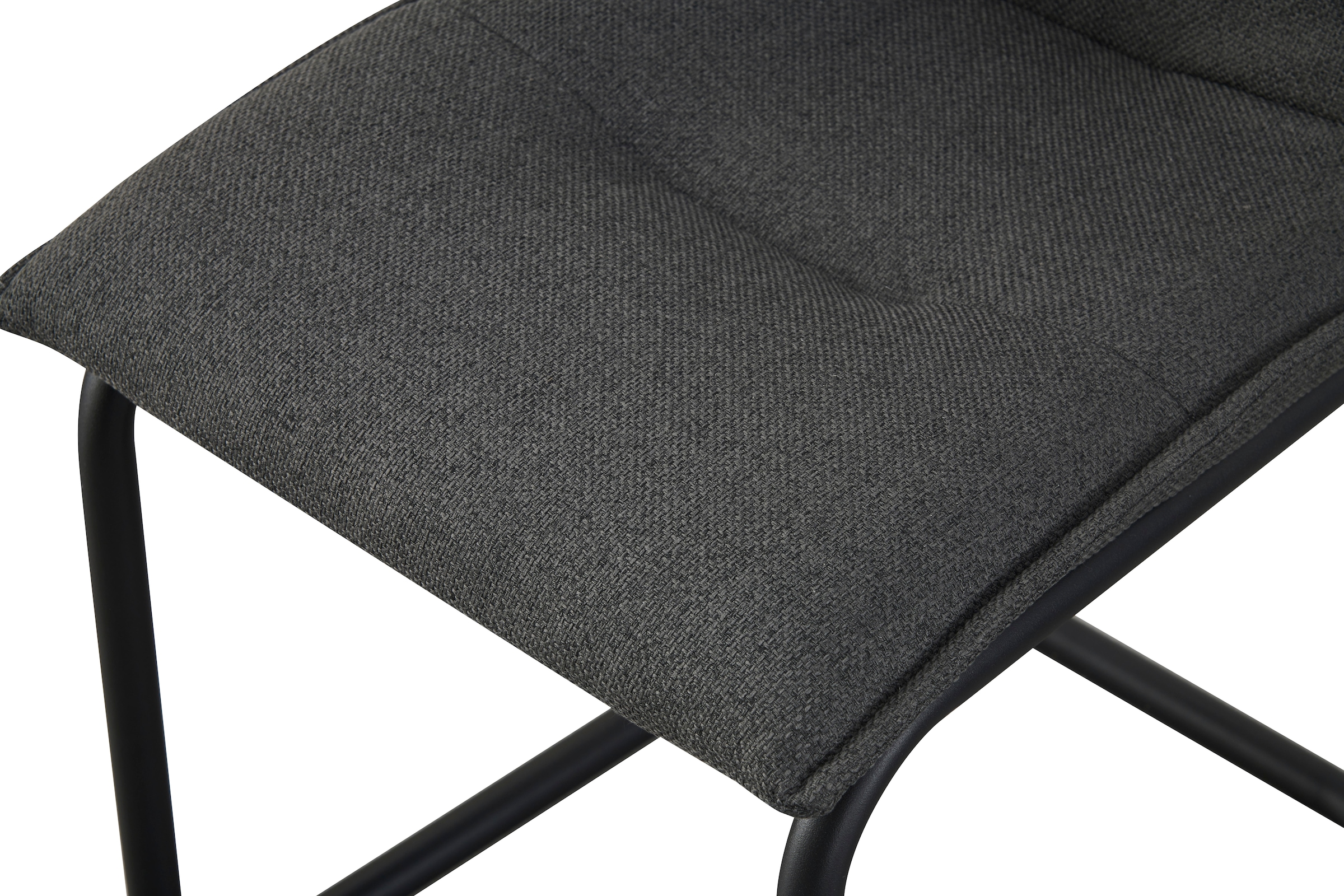 Home affaire Chaise de salle à manger »SARNIA, 2er Set, mit Metallgestell in matt schwarz« (Set) 2 cuisin verschiedenen Farben, Belsatbarkeit pro Stuhl 120 kg, Velour Stoff