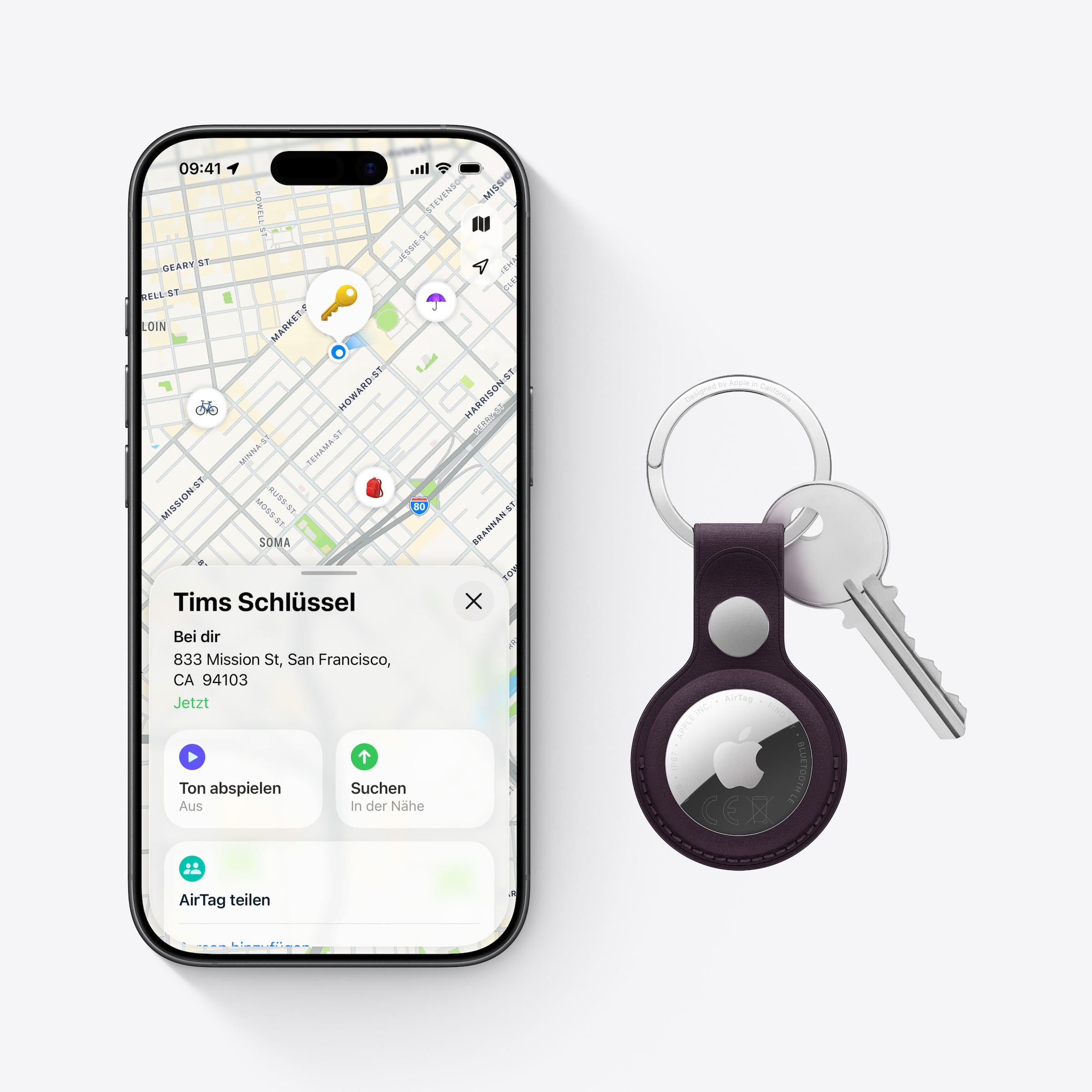 Apple Bluetooth-Tracker »AirTag 2nd Gen 4er Pack«