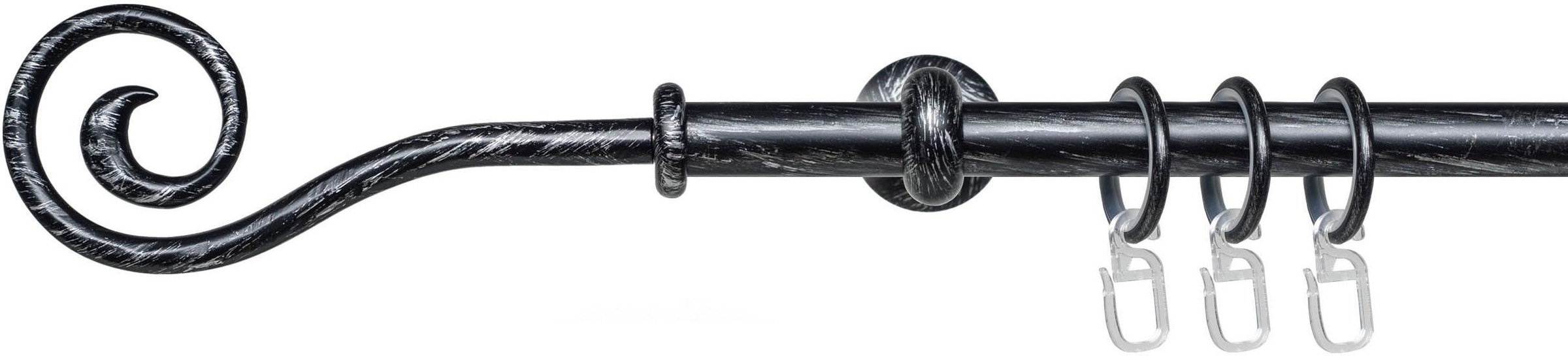 Image of Liedeco Gardinenstange "Esp Spirale" Ø 16 mm 1 läufig-läufig Fixmass 1-läufig im Fixmass Ø 16 mm