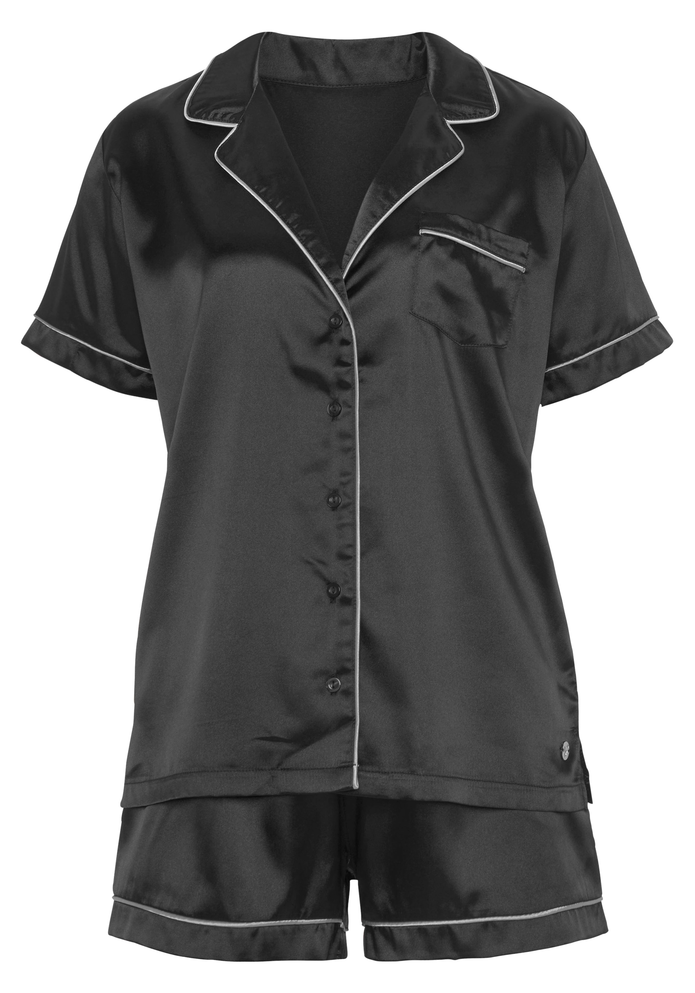 Bruno Banani Shorty, (2 tlg.), mit Kontrastpaspel-Details