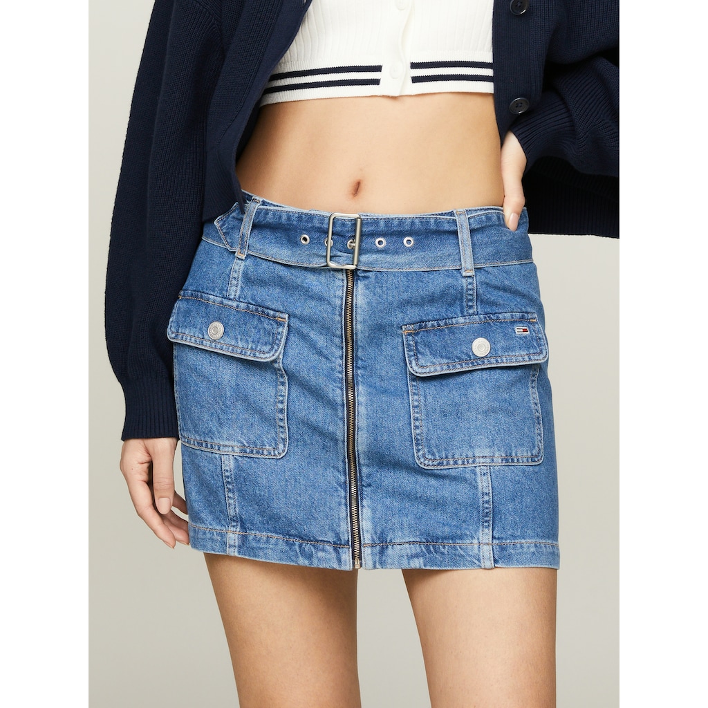 Tommy Jeans Jeansrock »BELTED ZIPPER SKIRT BH7036«