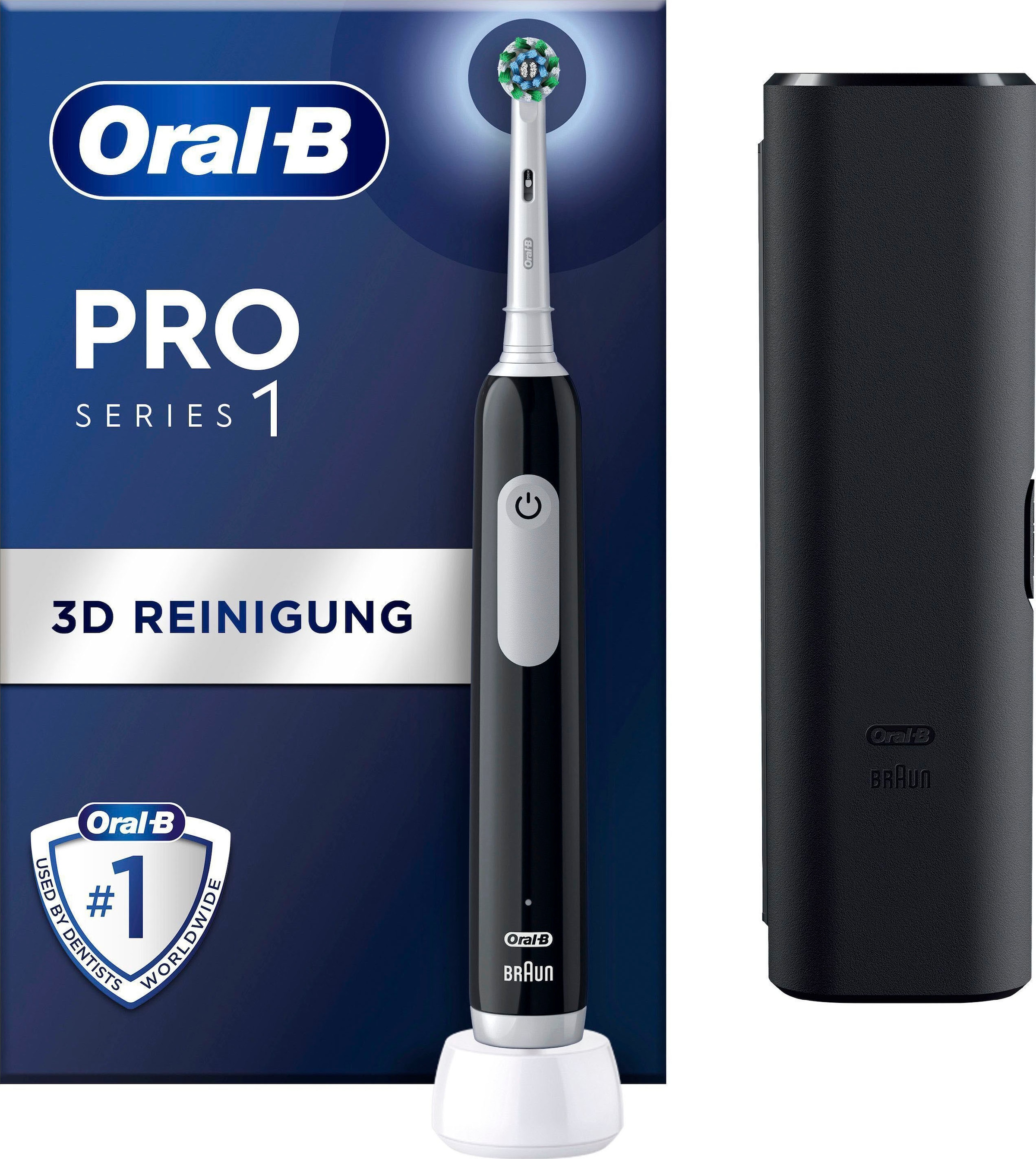 Oral-B Elektrische Zahnbürste »PRO Series 1«, 1 St. Aufsteckbürsten, Drucksensor