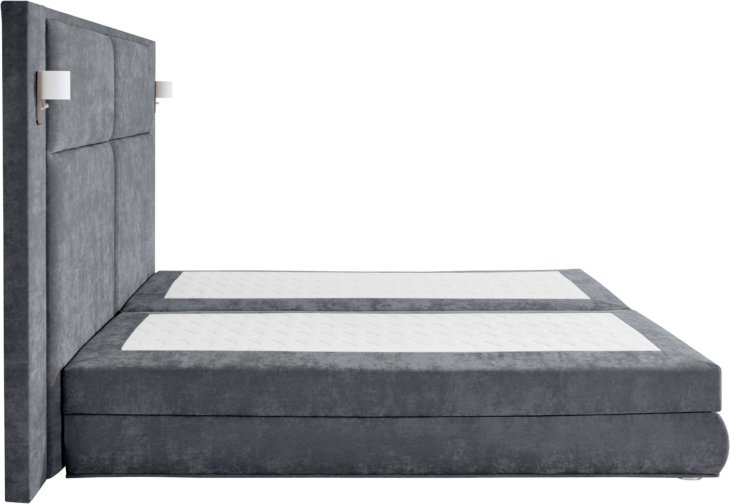 COLLECTION AB Boxspringbett Copenhagen, inklusive Bettkasten und Topper, wahlweise mit LED-Beleuchtung