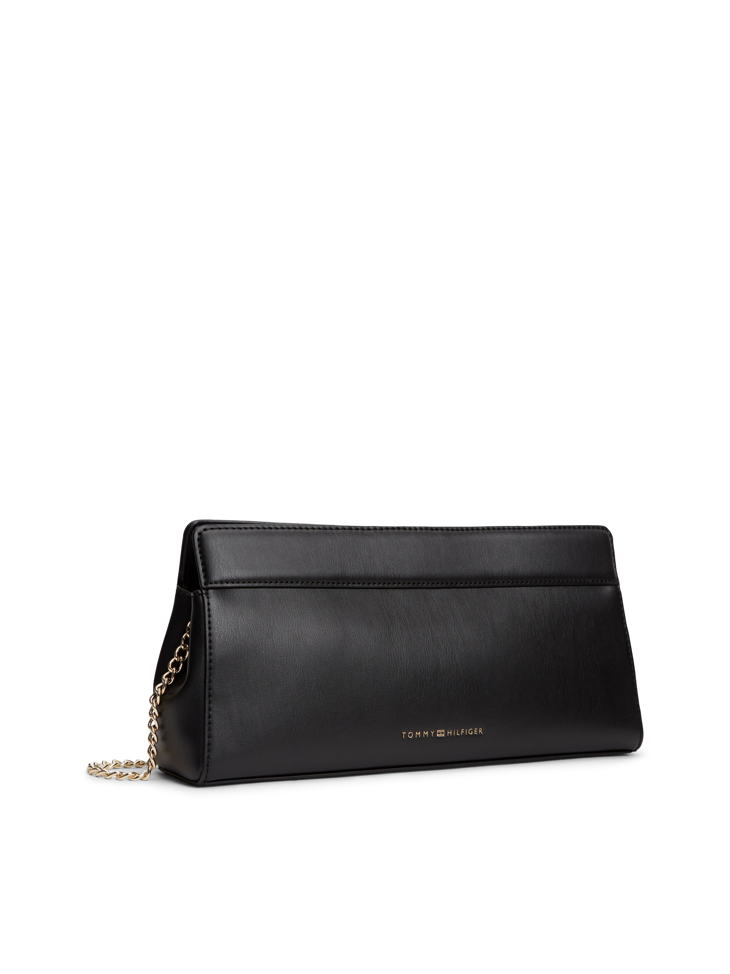 Tommy Hilfiger Clutch »TH MODERN CLUTCH« Damen Umhängetasche, Handtasche mit goldfarberem Umhängeriemen