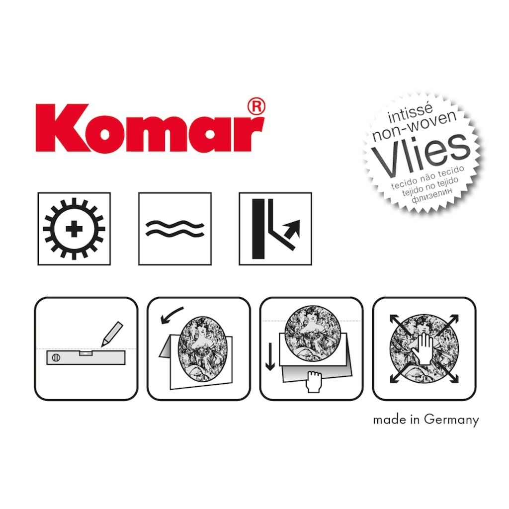 Komar Fototapete »Round Stories«, 125x125 cm (Breite x Höhe), rund und selbstklebend