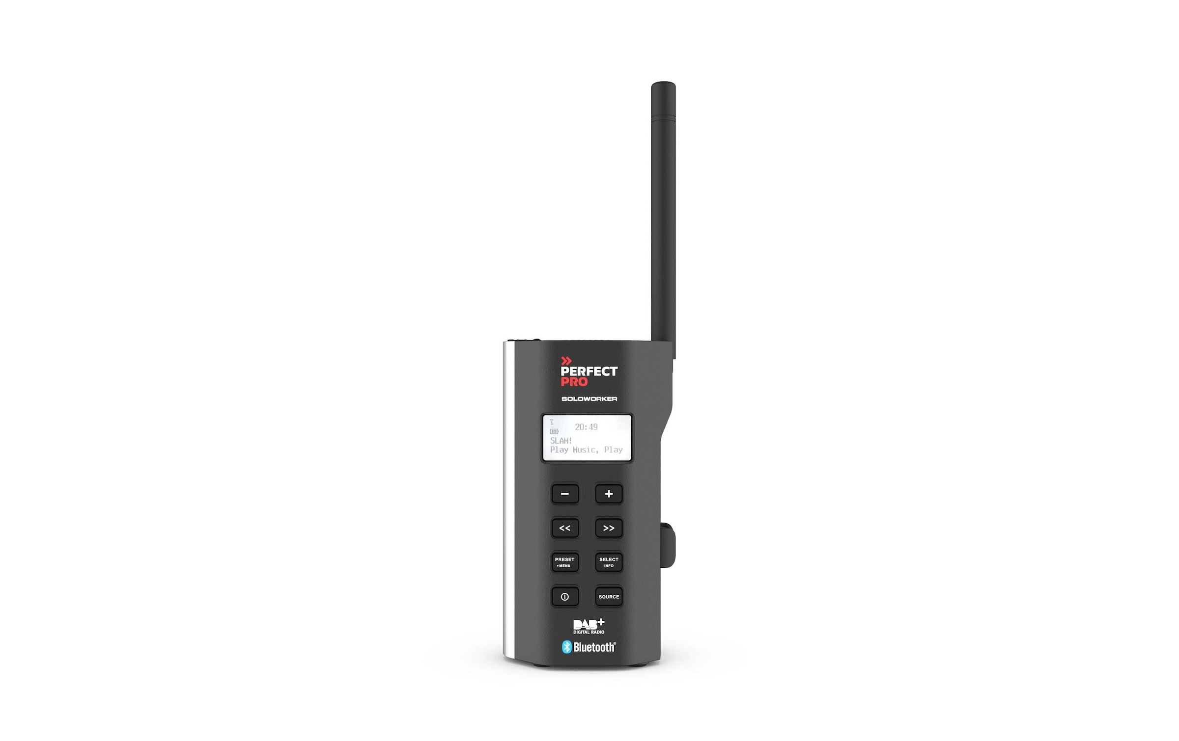 PerfectPro Digitalradio (DAB+) »SOLOWORKER«, Display, Equalizer, Senderspeicher