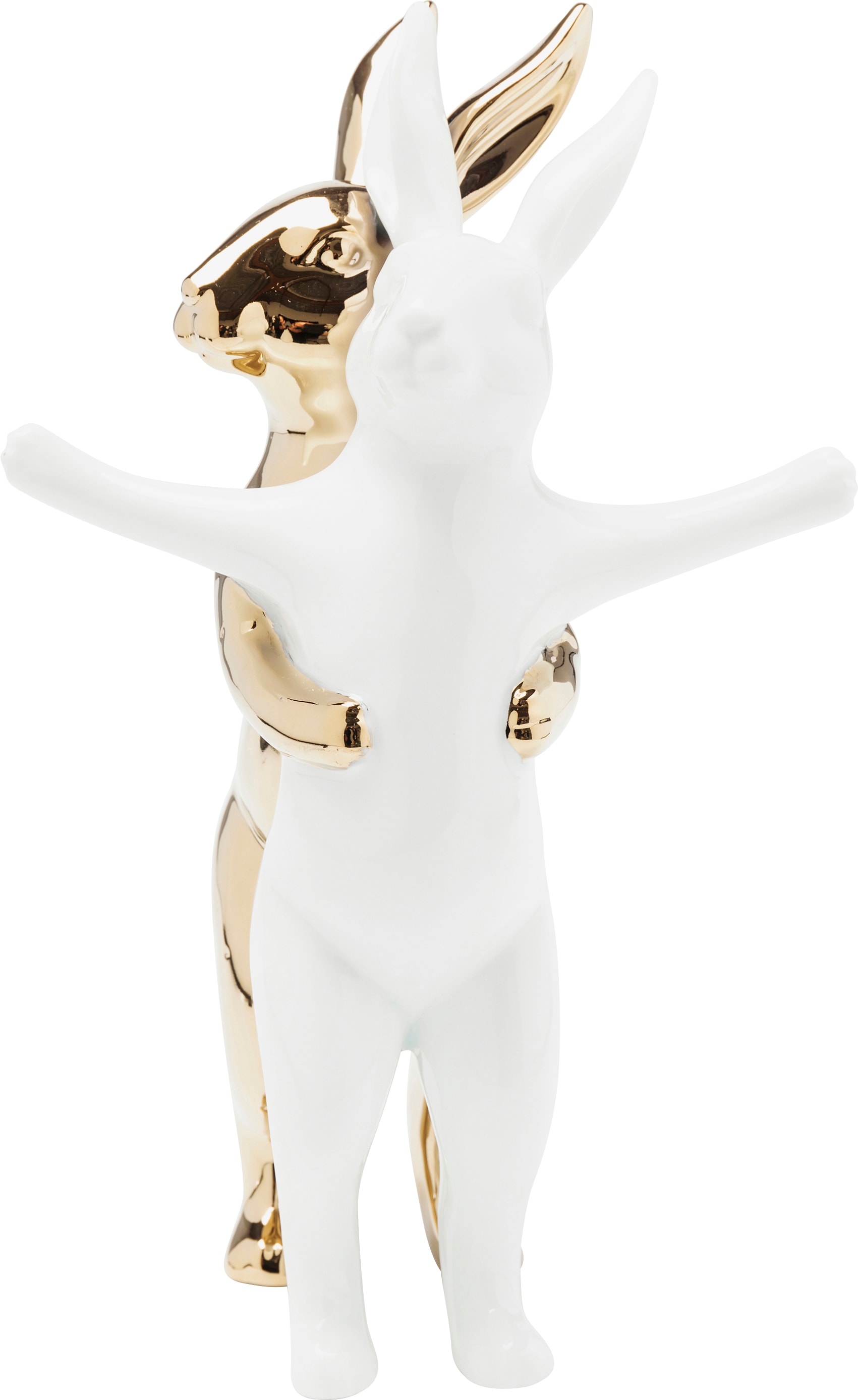 Image of Kare Design Dekofigur "Deko Figur Hugging Rabbits Medium"