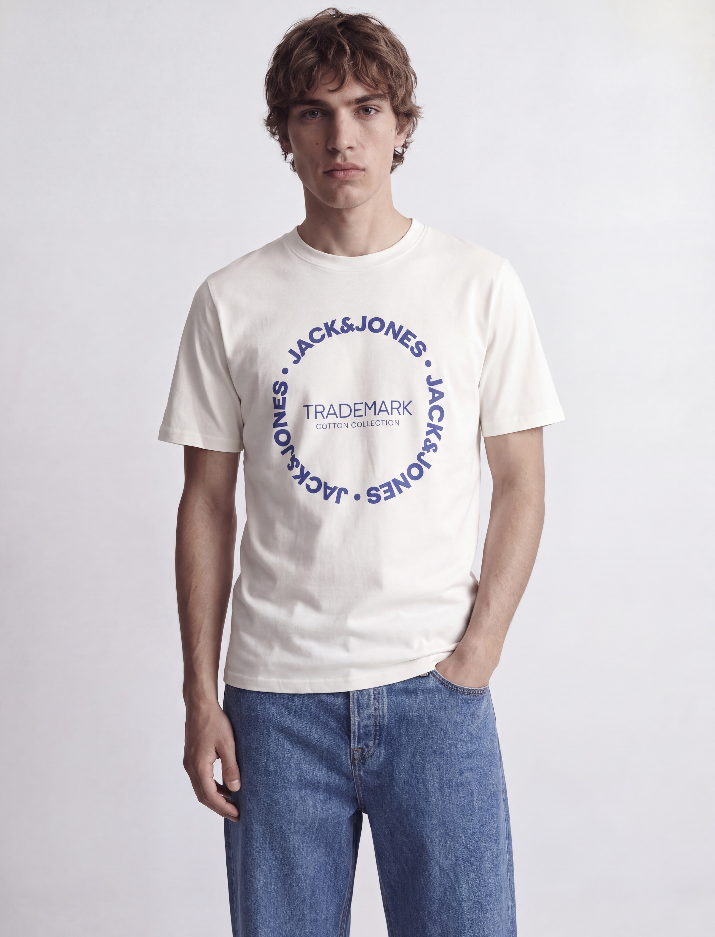 Image of Jack & Jones T-Shirt "JJBENSON TEE SS CREW NECK" Baumwolle, regular fit