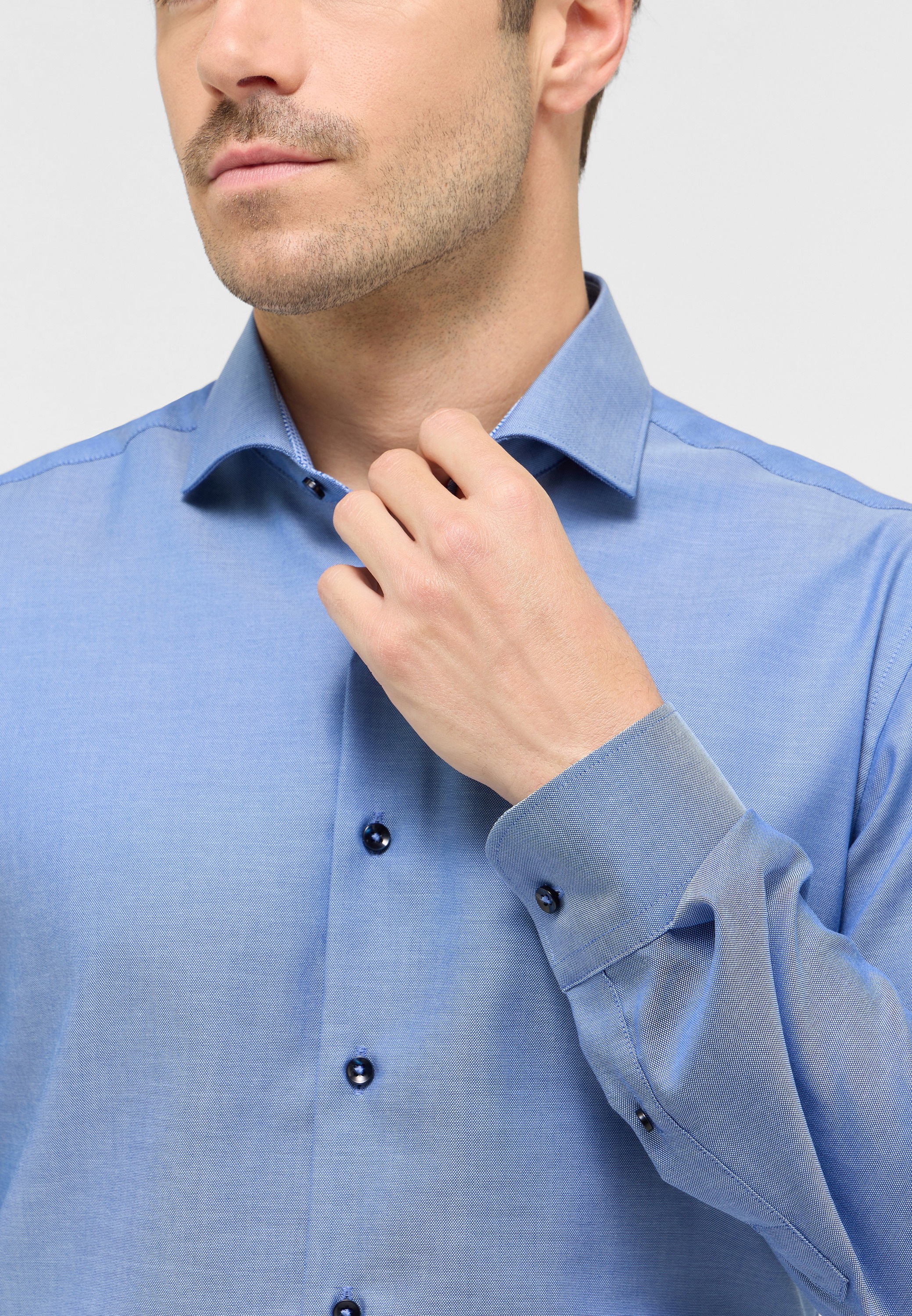 Eterna Langarmhemd »SLIM FIT« NON IRON (bügelfrei)