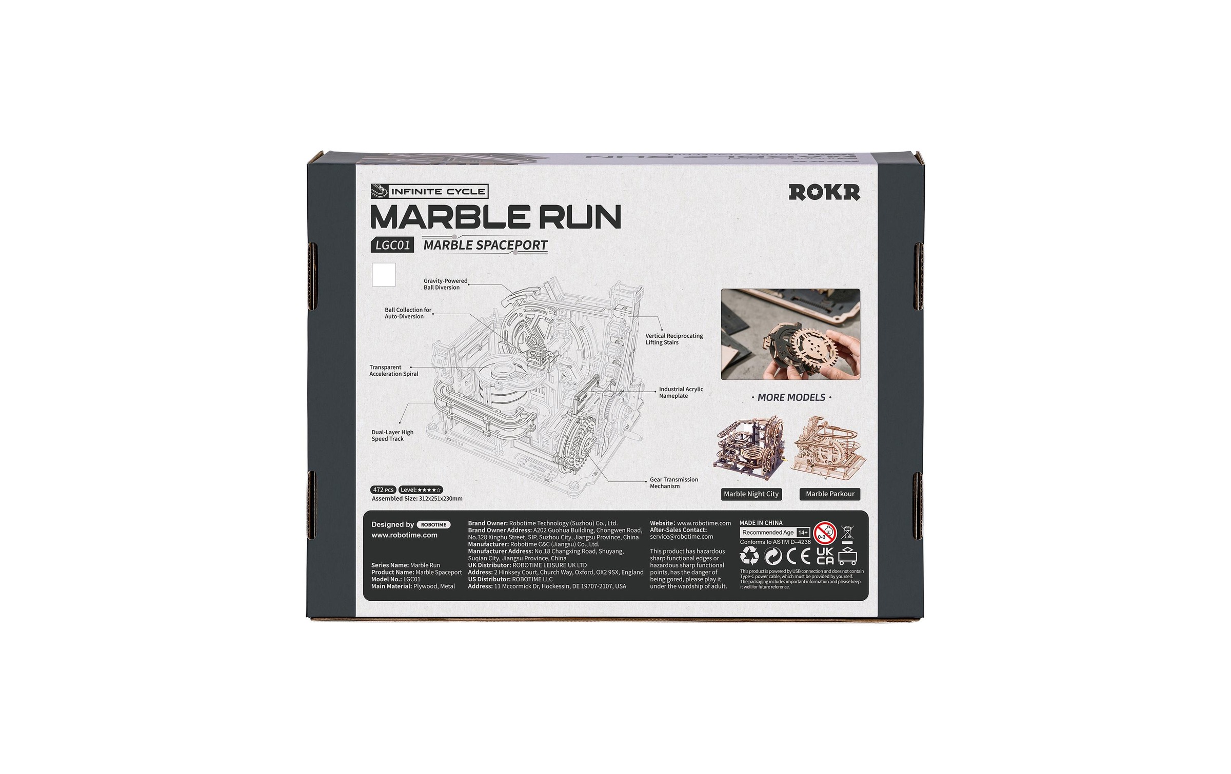 Spielbausteine »RoboTime Marble Spaceport 472-teilig«