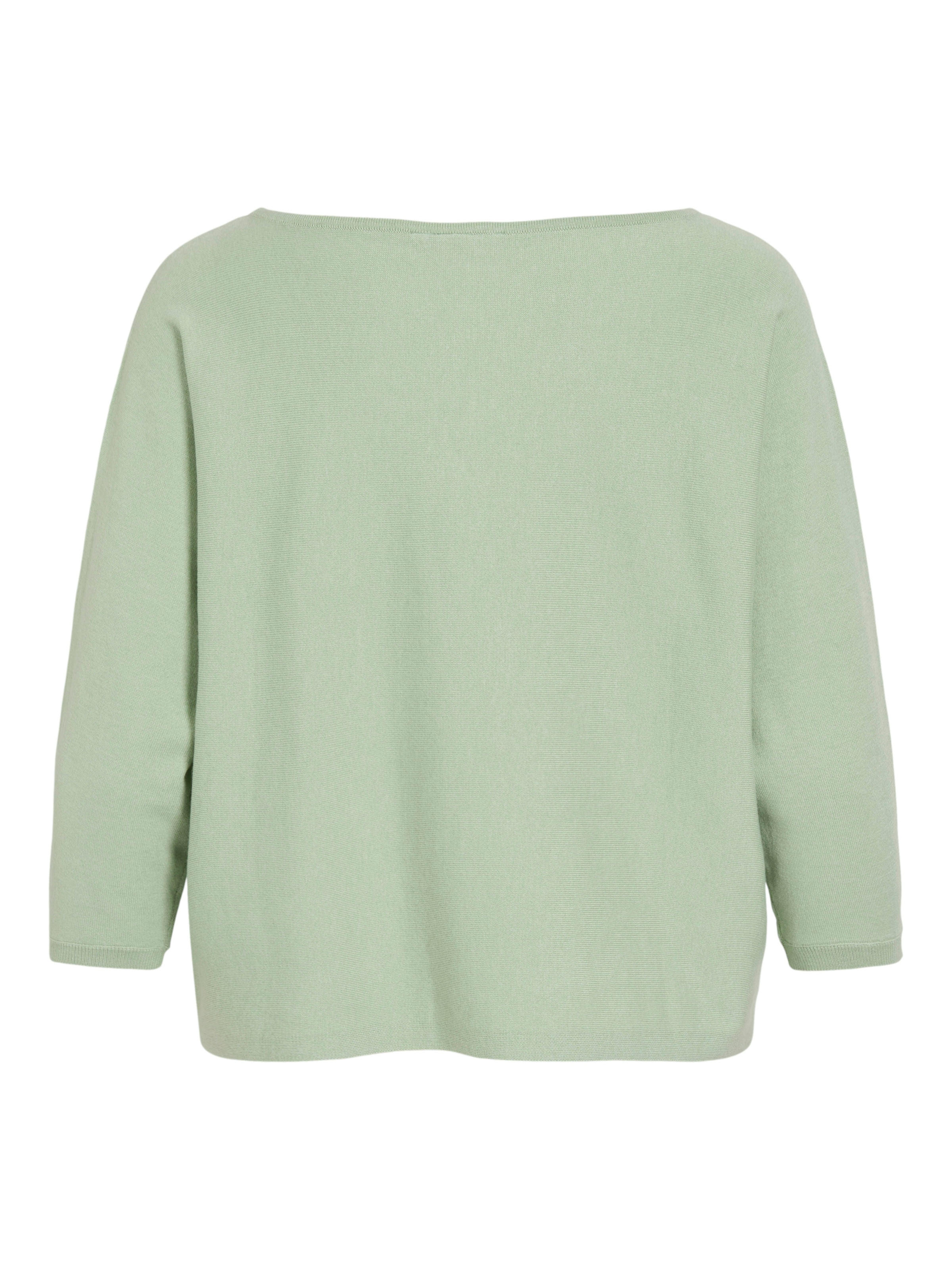 Vila Pull à manches 3/4 »VIMALU BOATNECK 3/4 SLEEVE KNIT TOP-NOOS« Materialmix, loose fit