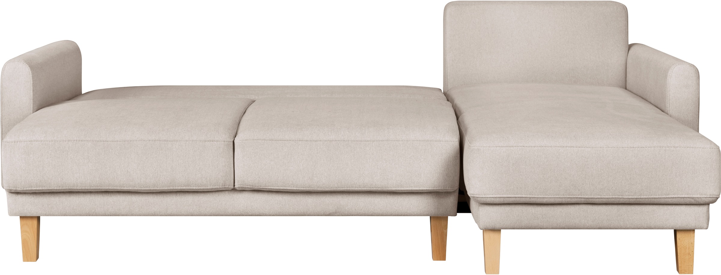 Home affaire Ecksofa »TRIPLO optionale Schlafsofa mit Bettkasten, Masse B/T/H: 234/164/89 cm«, L-Form wahlweise mit Bettfunktion - Liegefläche 132x210 cm