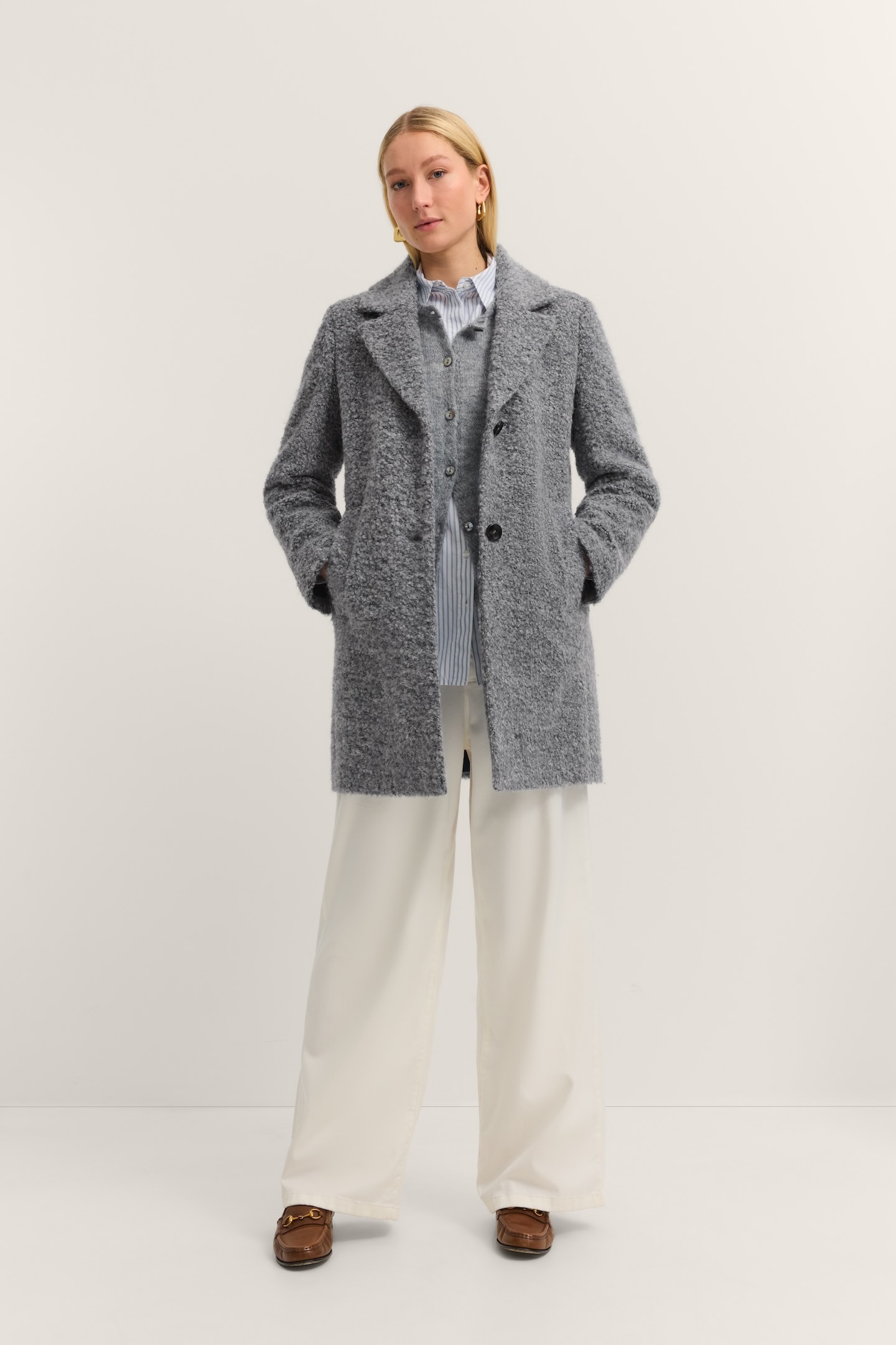 bugatti Manteau court »Comfort Fit« mit Flexcity Stretch in Boucléqualität