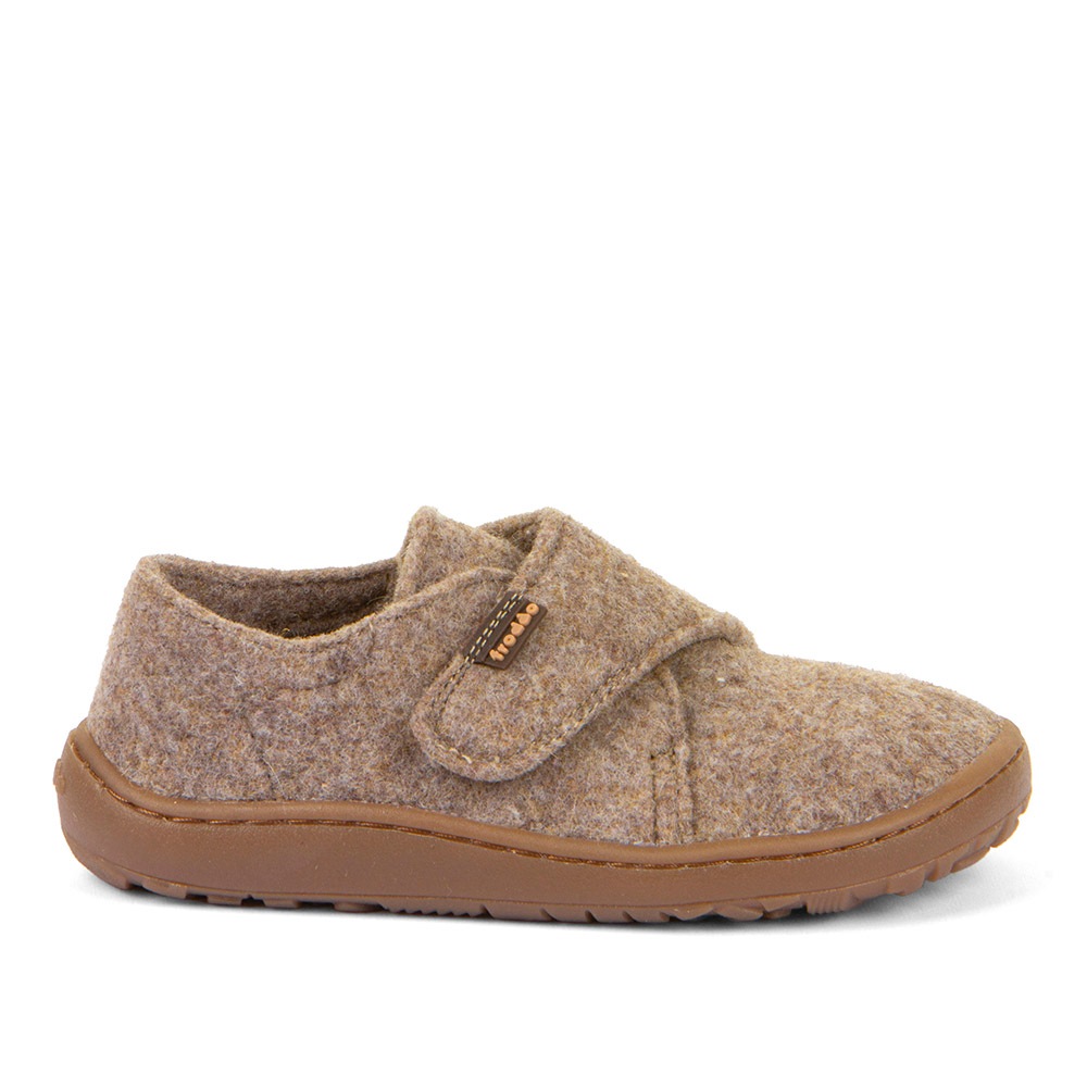 froddo® Hausschuh »BAREFOOT WOOLY«  barfoot Klettschuh für zu Hause, Kindergartenschuh mit Wollfutter