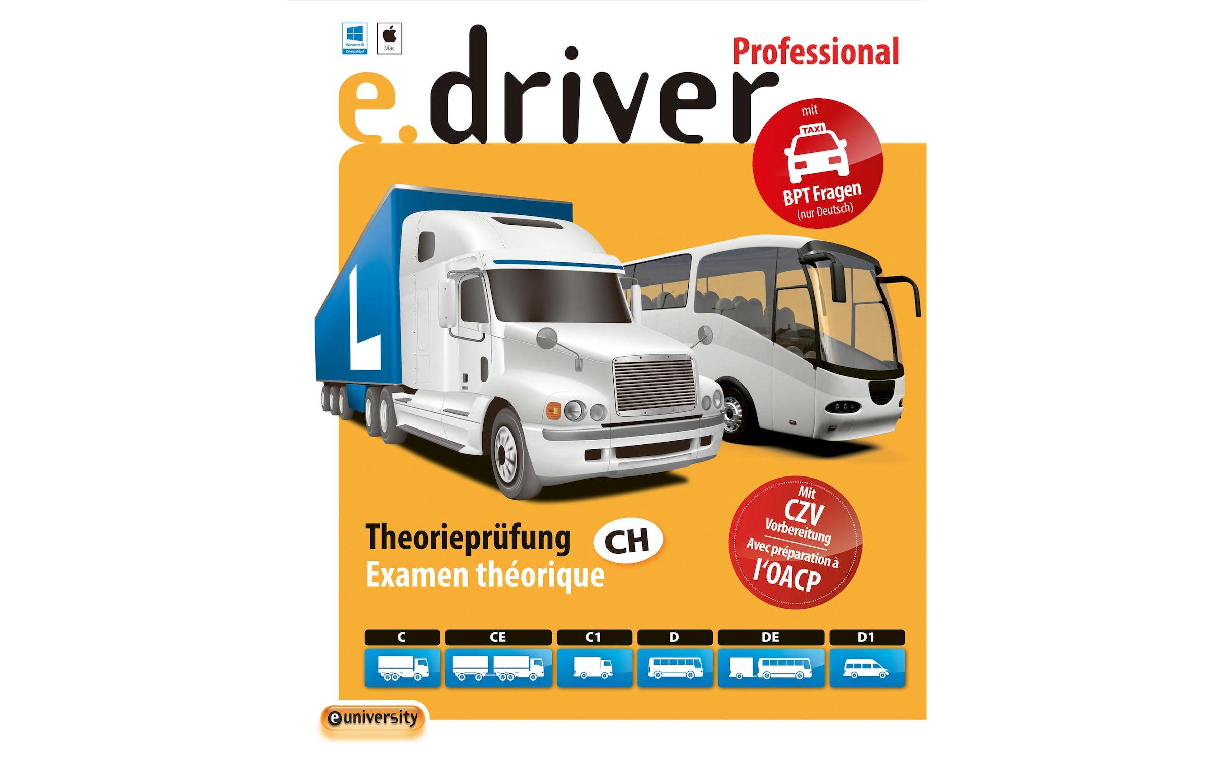Anwendungssoftware »e.driver e.driver e.driver Professional V1.0 PC/Mac«