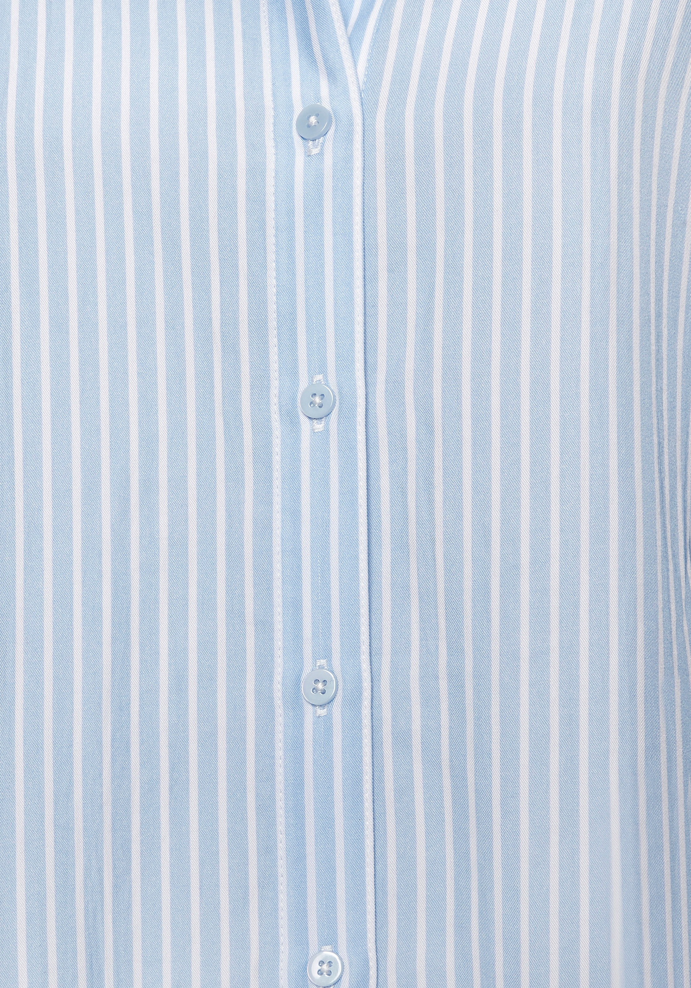 LASCANA Hemdbluse aus Lyocellqualität, Streifenbluse mit langen Ärmeln
