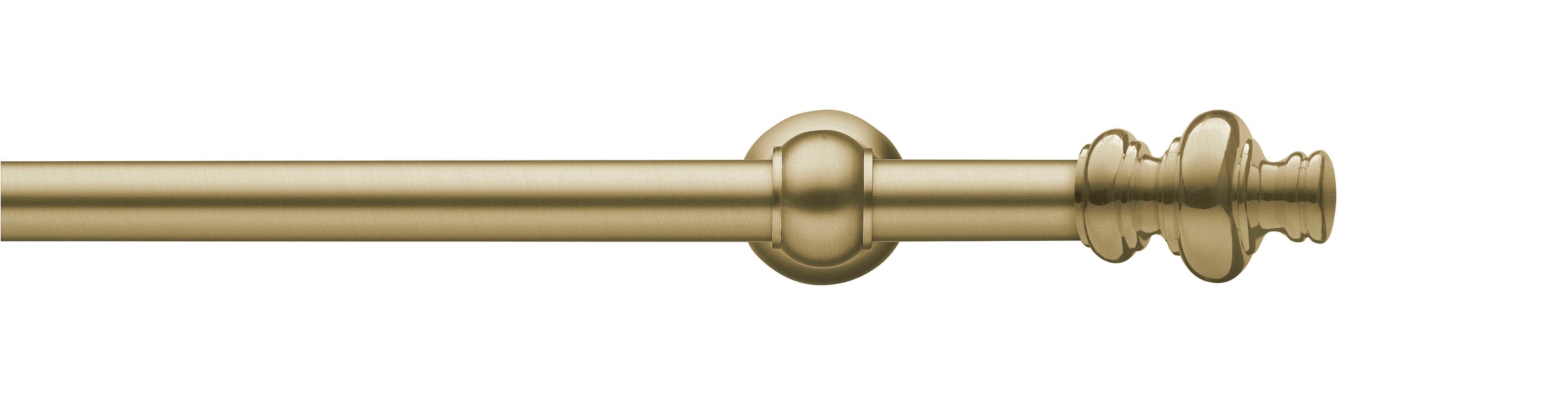Image of GARESA Gardinenstange »ANDREA«, 1 läufig-läufig, Wunschmasslänge, Vorhanggarnitur, einfache Montage, mit Stangenverbinder verlängerbar, Wandmontage, Endknopf Profil gross, mit Ringe bei Ackermann Versand Schweiz