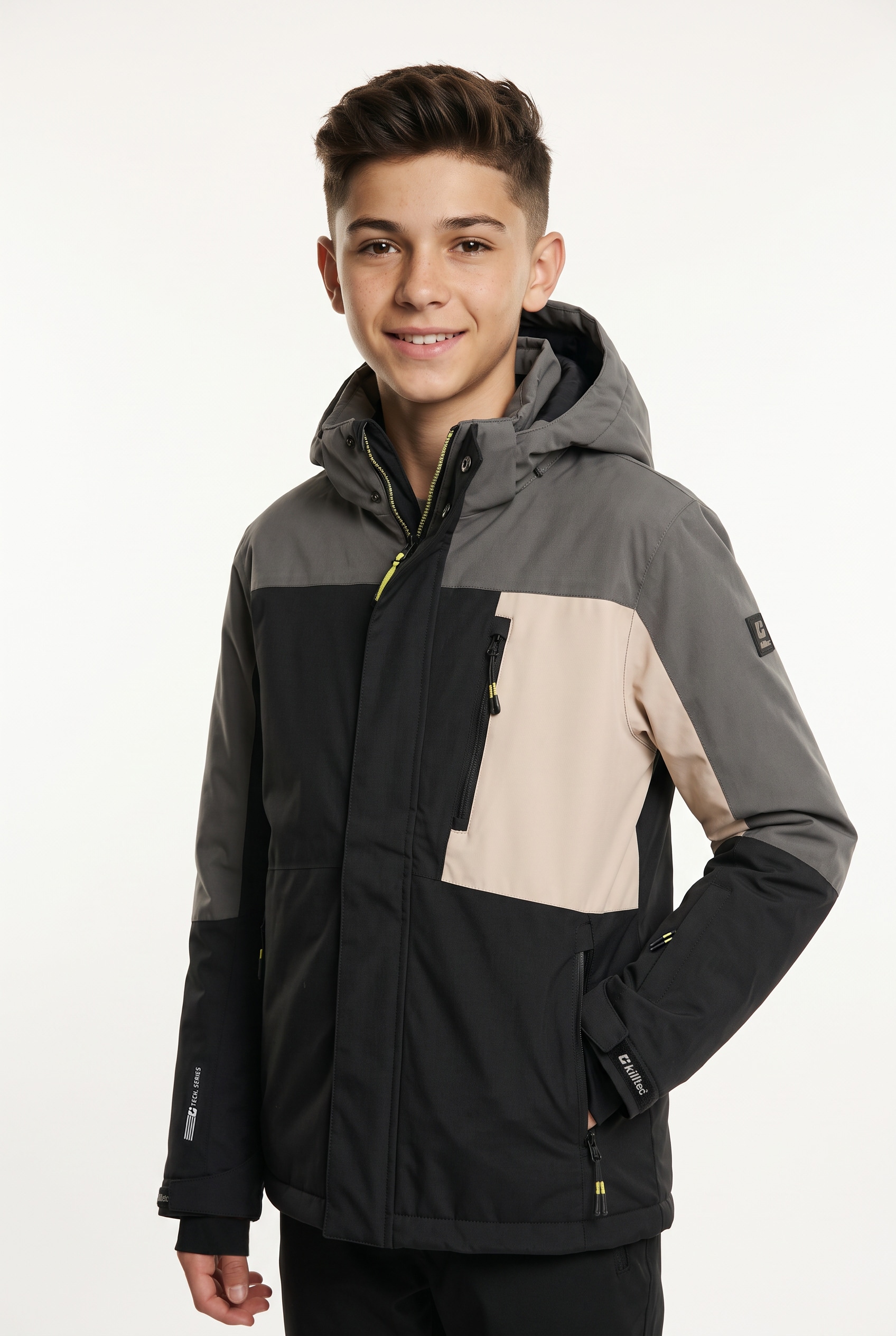 Image of Killtec Winterjacke "KSW 200 BYS SKI JCKT" mit verdecktem Reissverschluss, wasserdicht, atmungsaktiv