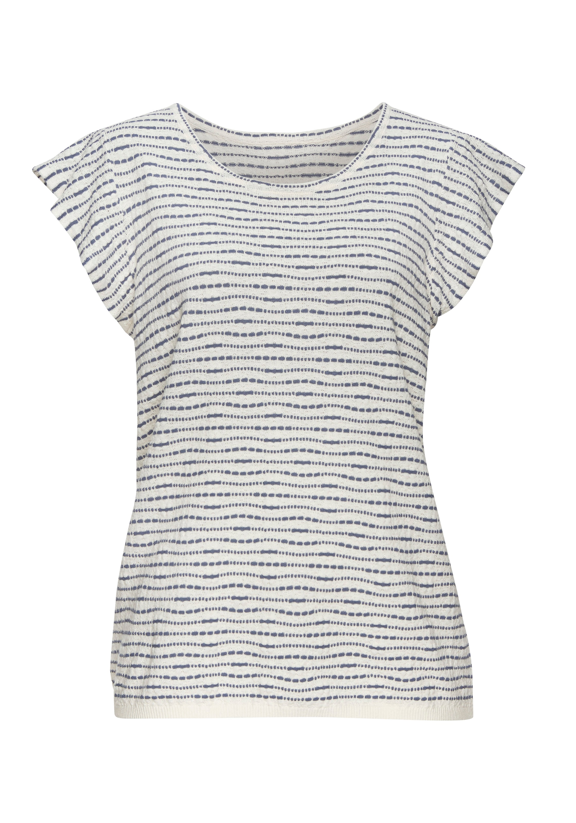 Vivance Rundhalsshirt »mit Flügelärmelchen«, aus leichter Feinstrickqualität