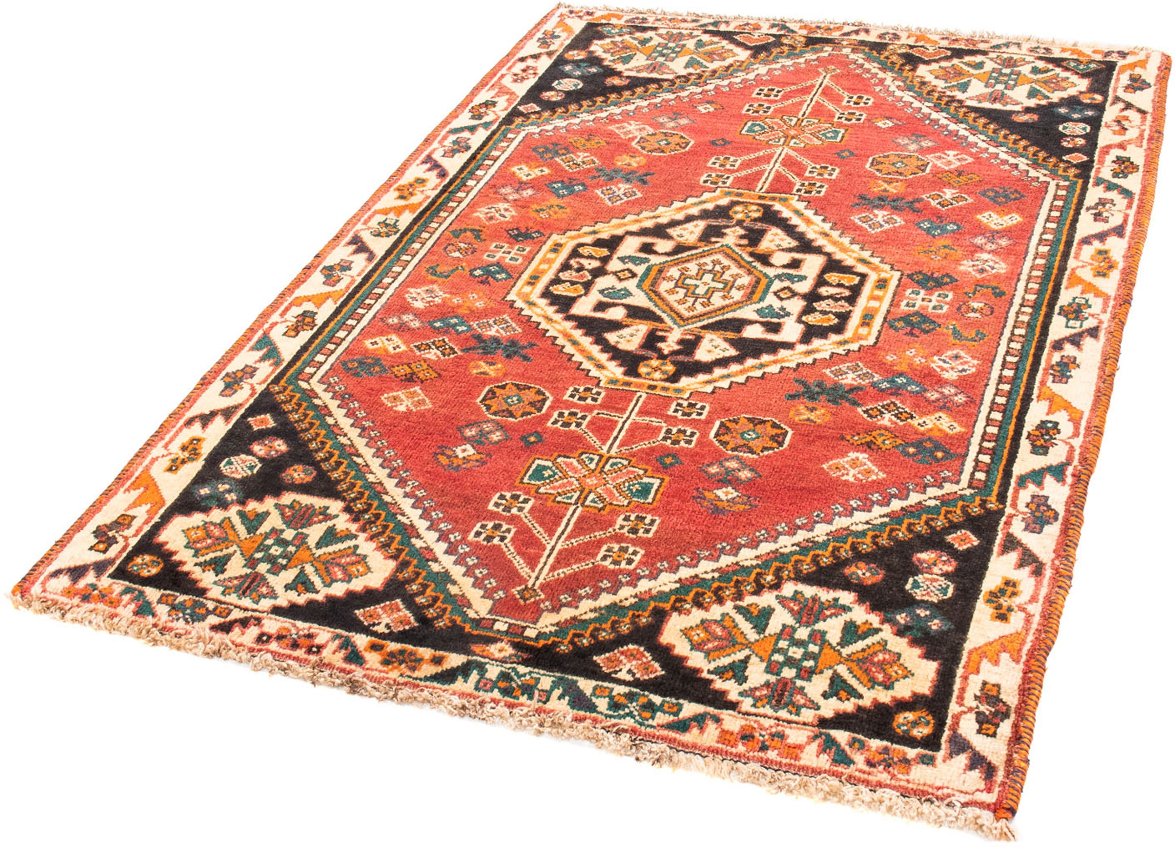 Image of morgenland Orientteppich »Perser - Nomadic - 143 x 103 cm - rot«, rechteckig, 10 mm Höhe, Wohnzimmer, Handgeknüpft, Einzelstück mit Zertifikat bei Ackermann Versand Schweiz