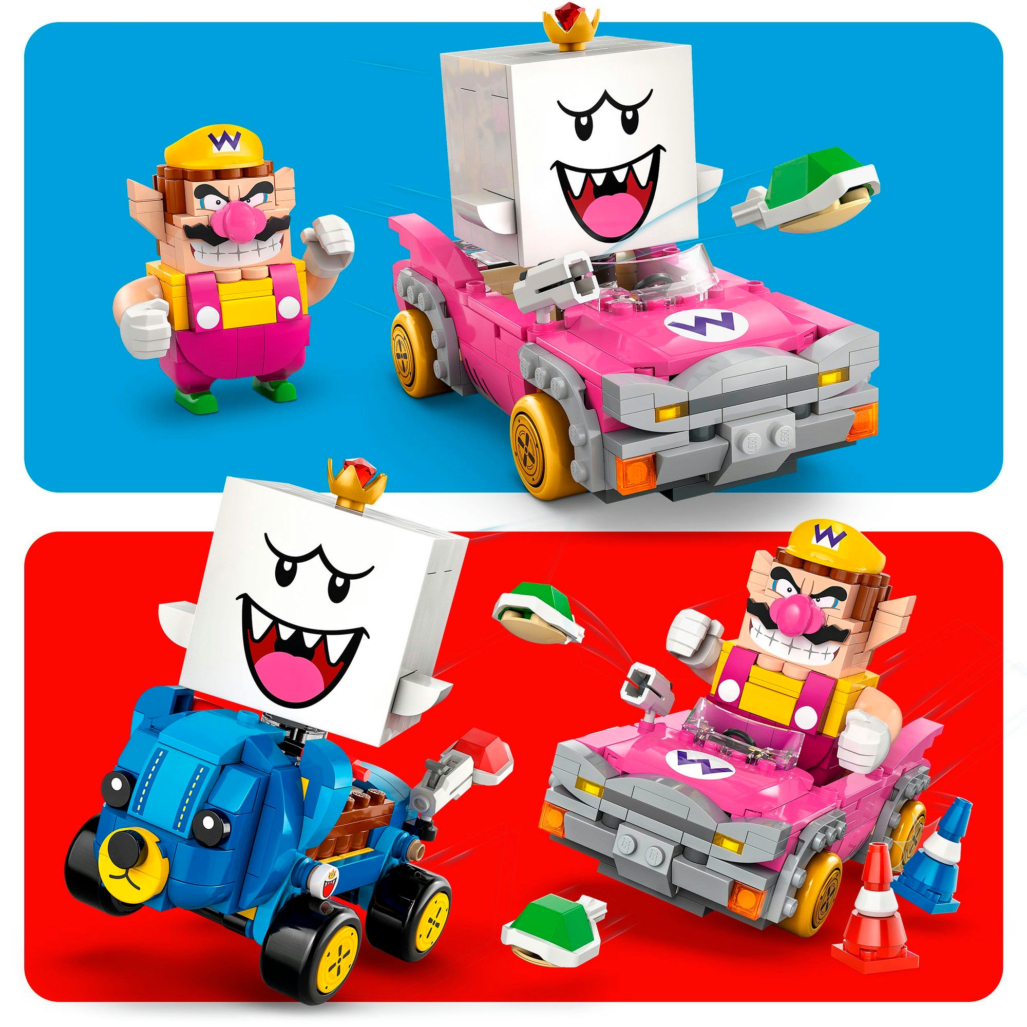 LEGO® Pions de construction »Mario Kart – Wario & König Buu Huu (72038), LEGO Super Mario« Made in Europe