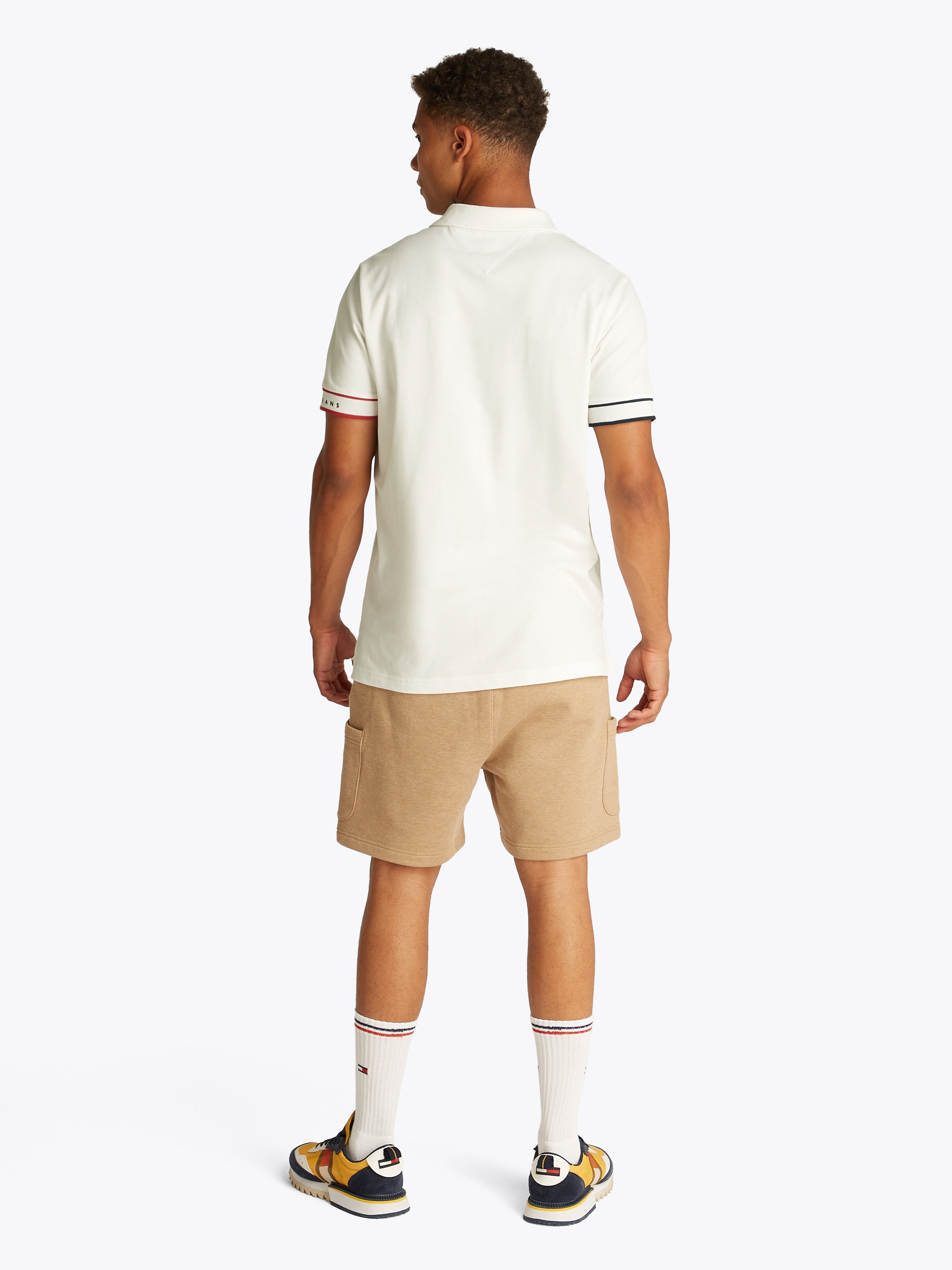 Tommy Jeans Poloshirt »TJM SLIM FLAG CUFF POLO EXT«