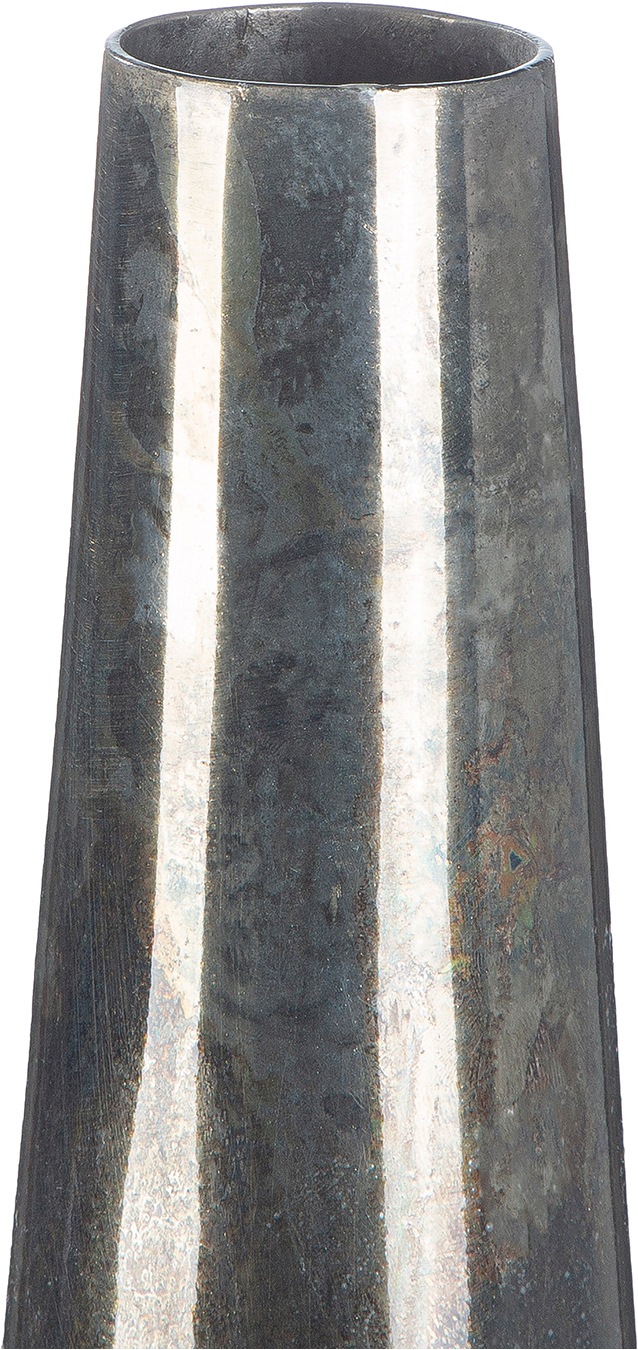 GILDE Bodenvase "Bodenvase konisch Soril anthrazitfarben H. 65 cm" Bodenvase, antikfinish, Blumenvase, modern, stilvoll, Geschenkidee